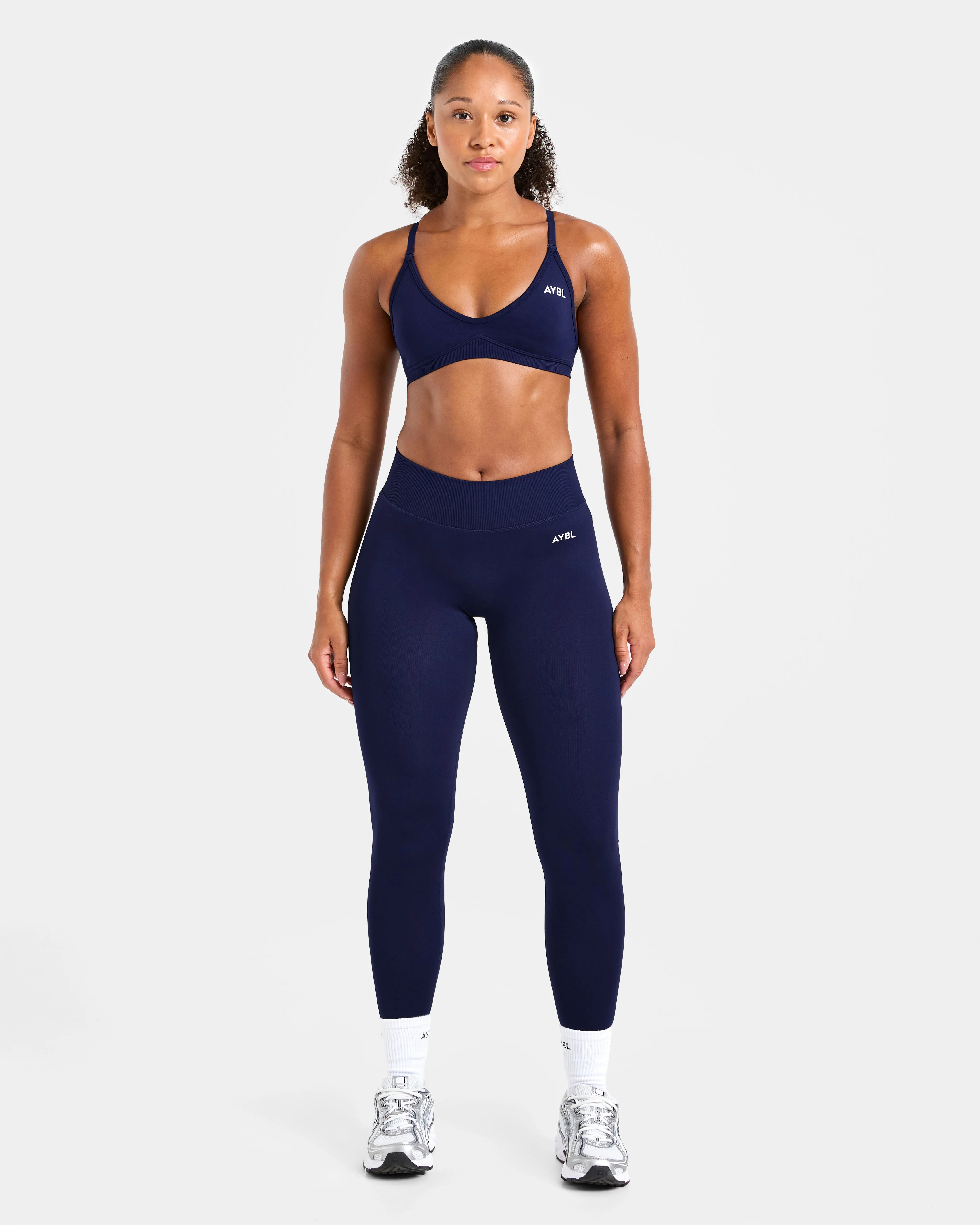 Adapt Seamless Strappy Sports Bra - Deep Navy sold by AYBL product image thumbnail 3