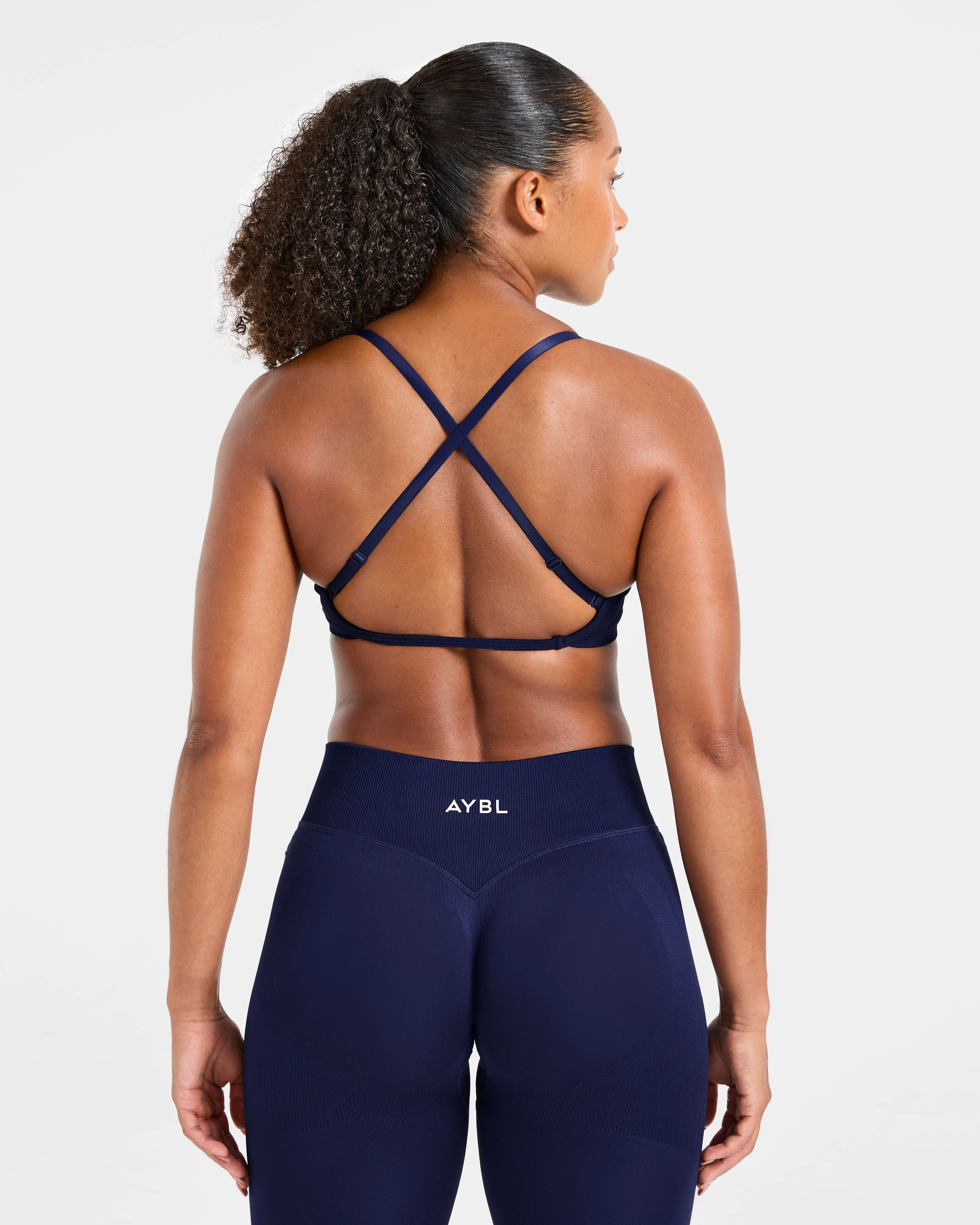 Adapt Seamless Strappy Sports Bra - Deep Navy sold by AYBL product image thumbnail 2