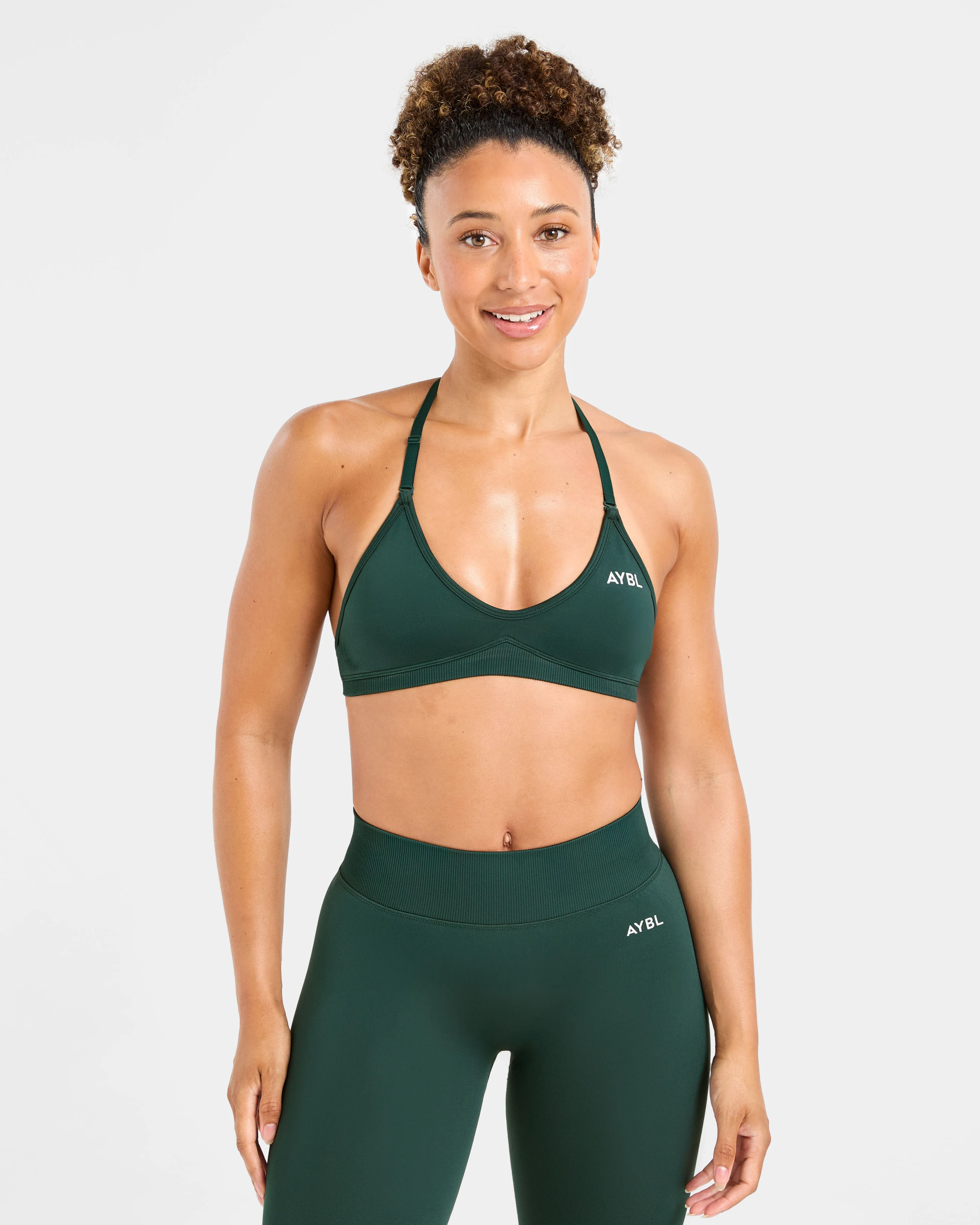 Adapt Seamless Strappy Sports Bra - Deep Forest sold by AYBL