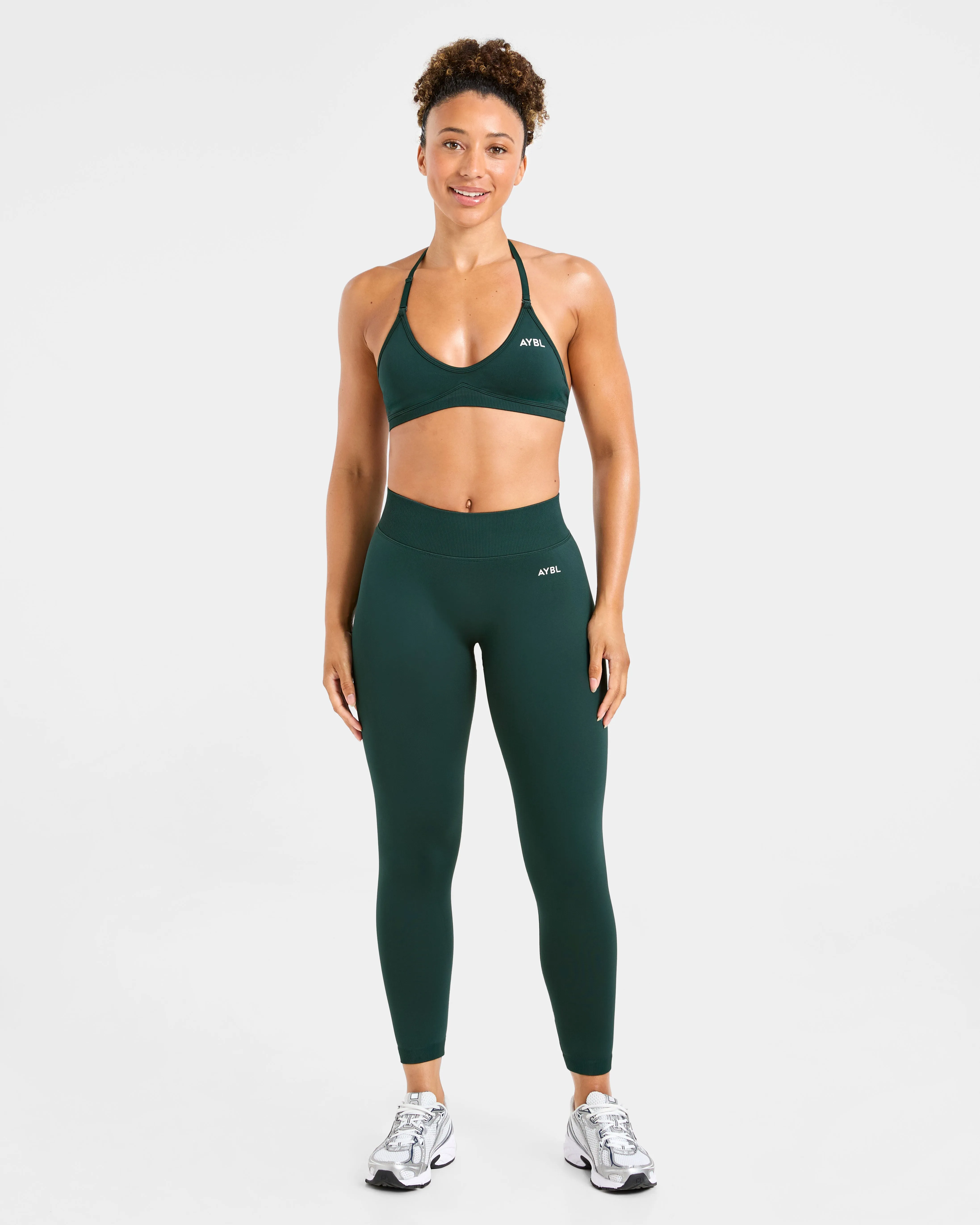 Adapt Seamless Strappy Sports Bra - Deep Forest sold by AYBL product image thumbnail 3