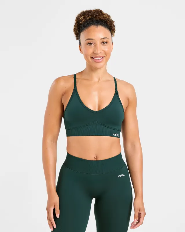 Adapt Seamless Sports Bra - Deep Forest sold by AYBL