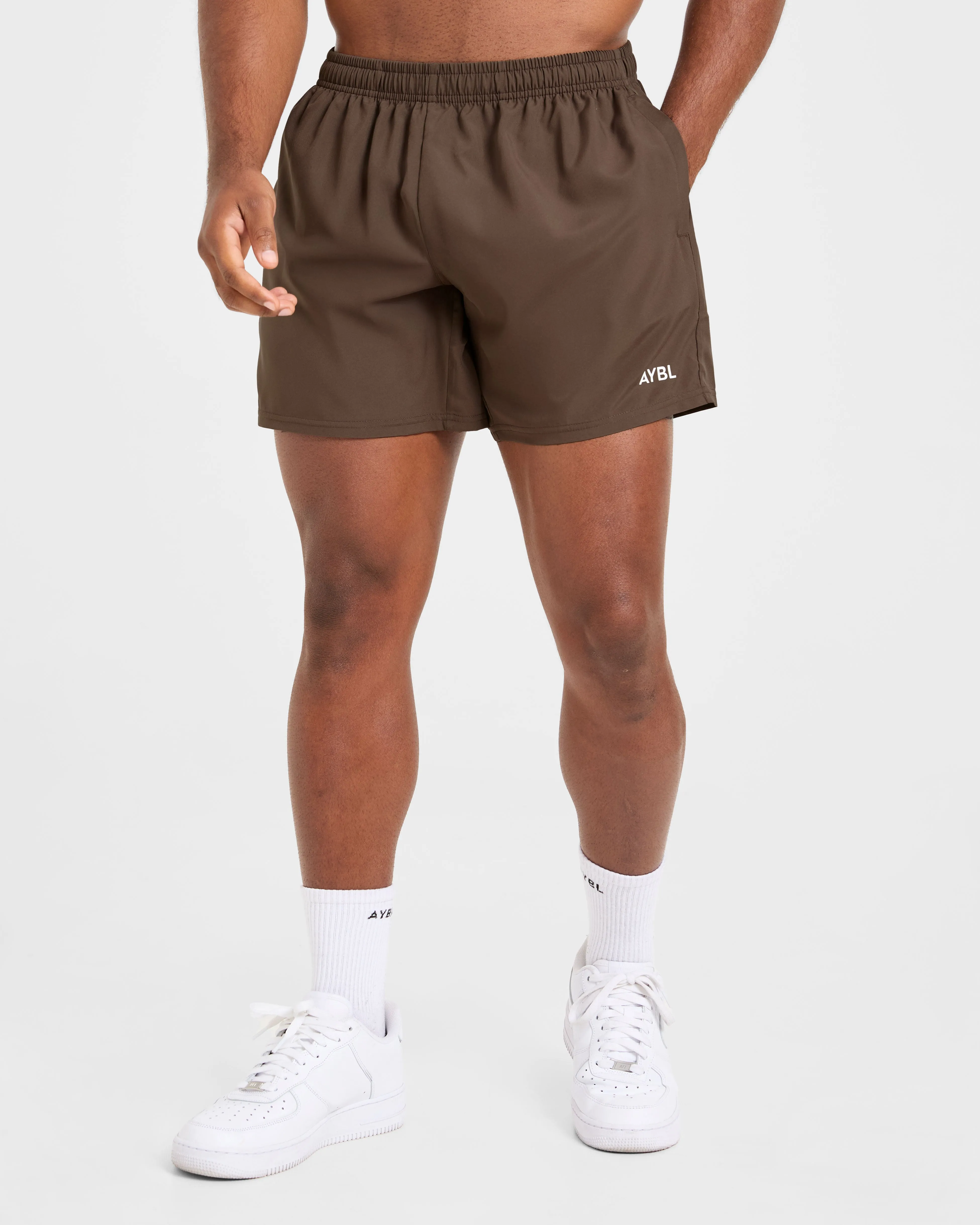 Core 5" Shorts - Deep Brown sold by AYBL