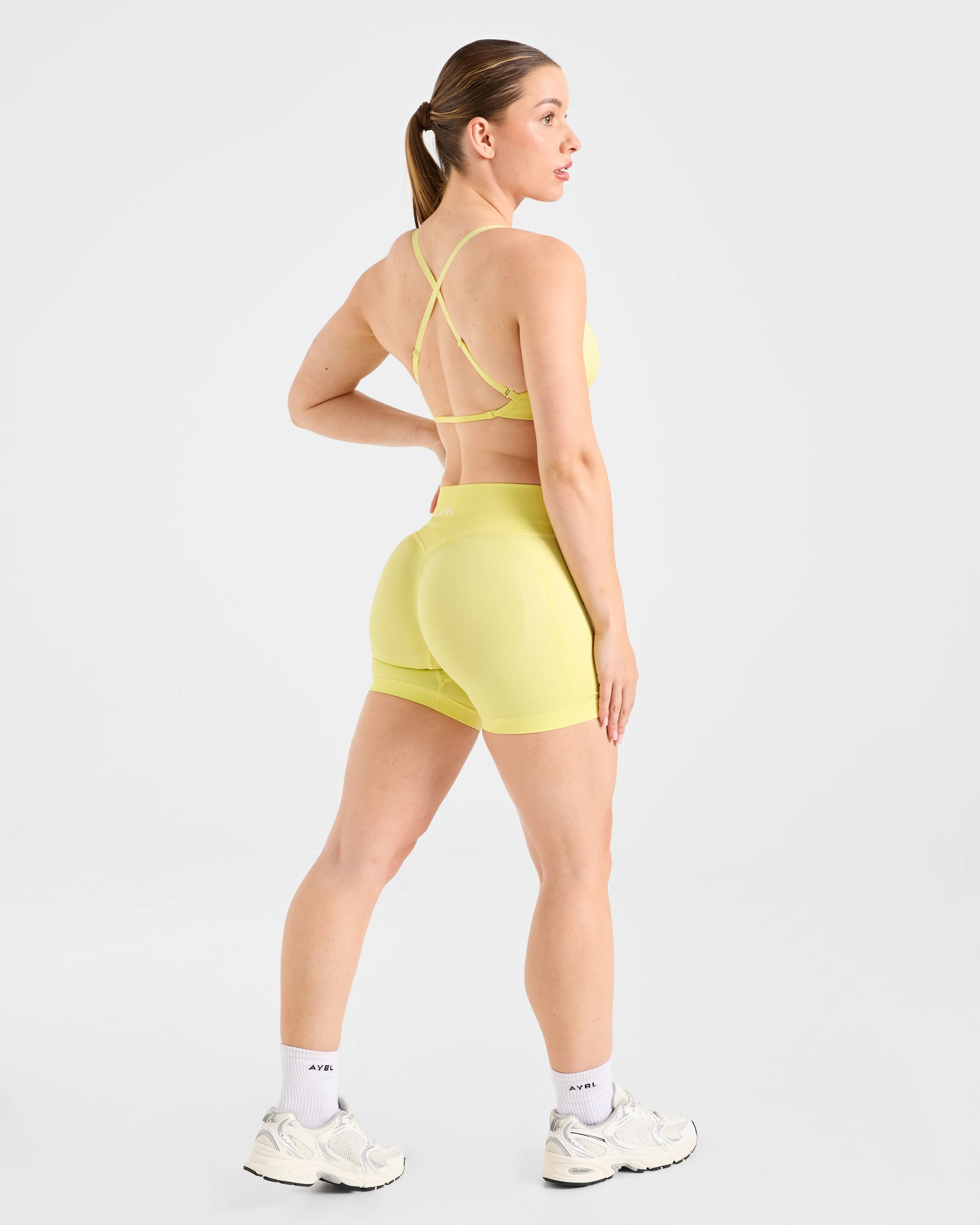 Adapt Seamless Strappy Sports Bra - Spring Yellow sold by AYBL product image thumbnail 4
