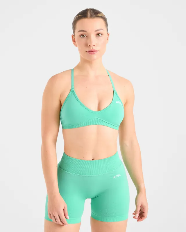 Adapt Seamless Strappy Sports Bra - Spring Mint sold by AYBL