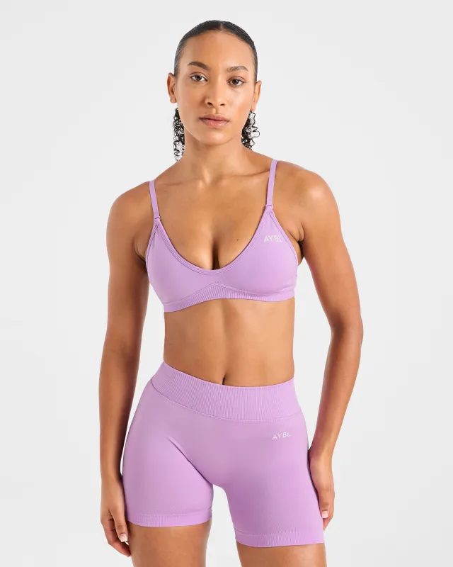 Adapt Seamless Strappy Sports Bra - Spring Lilac sold by AYBL