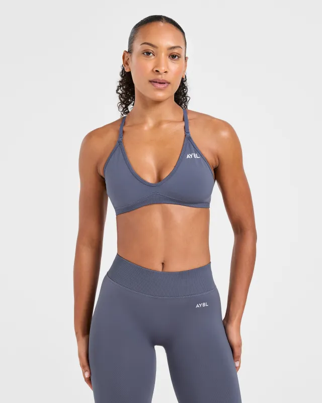 Adapt Seamless Strappy Sports Bra - Slate sold by AYBL