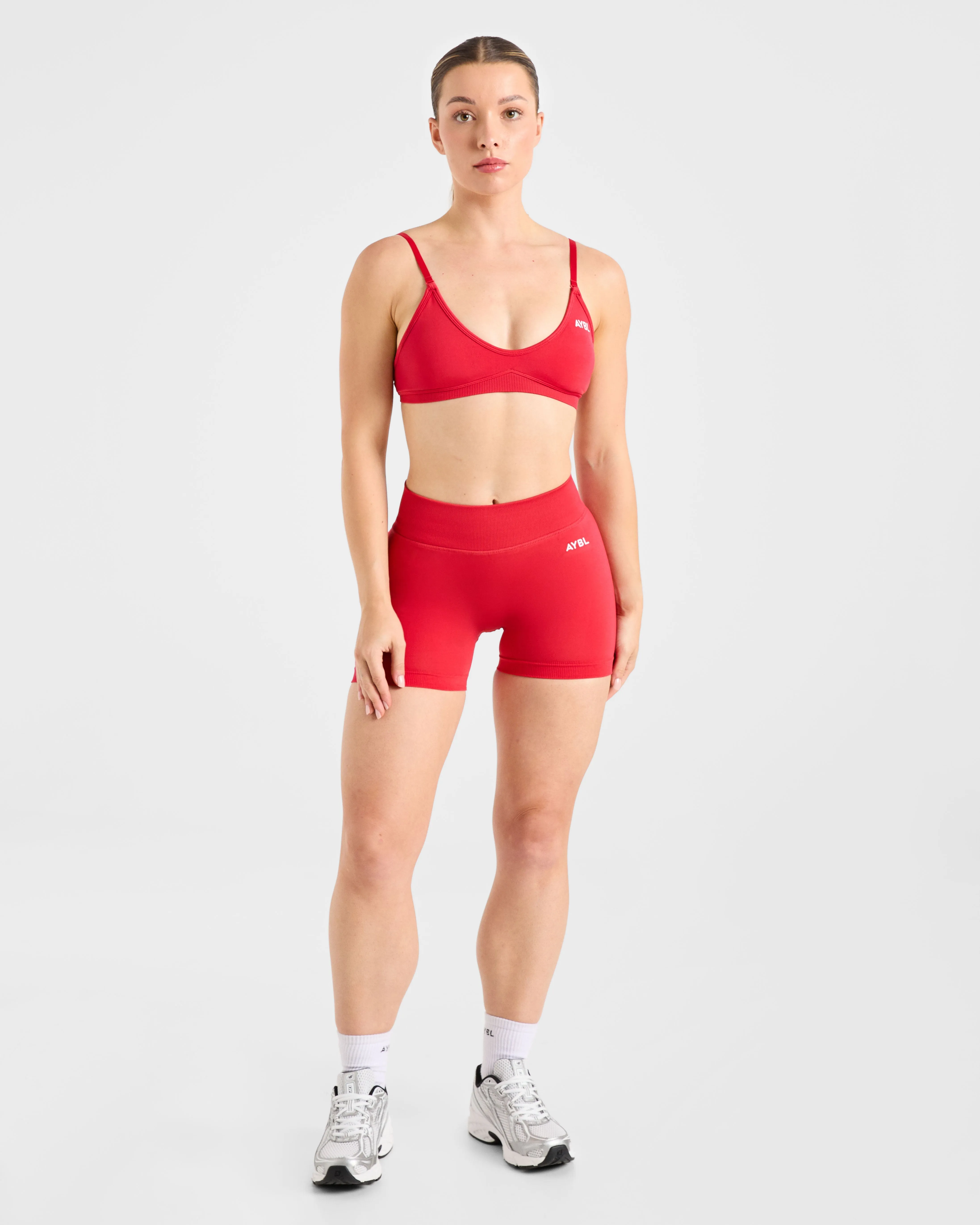 Adapt Seamless Strappy Sports Bra - Salsa Red sold by AYBL product image thumbnail 3