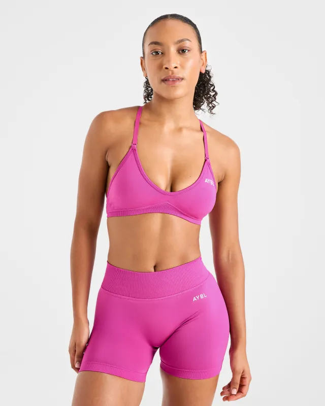 Adapt Seamless Strappy Sports Bra - Pink sold by AYBL
