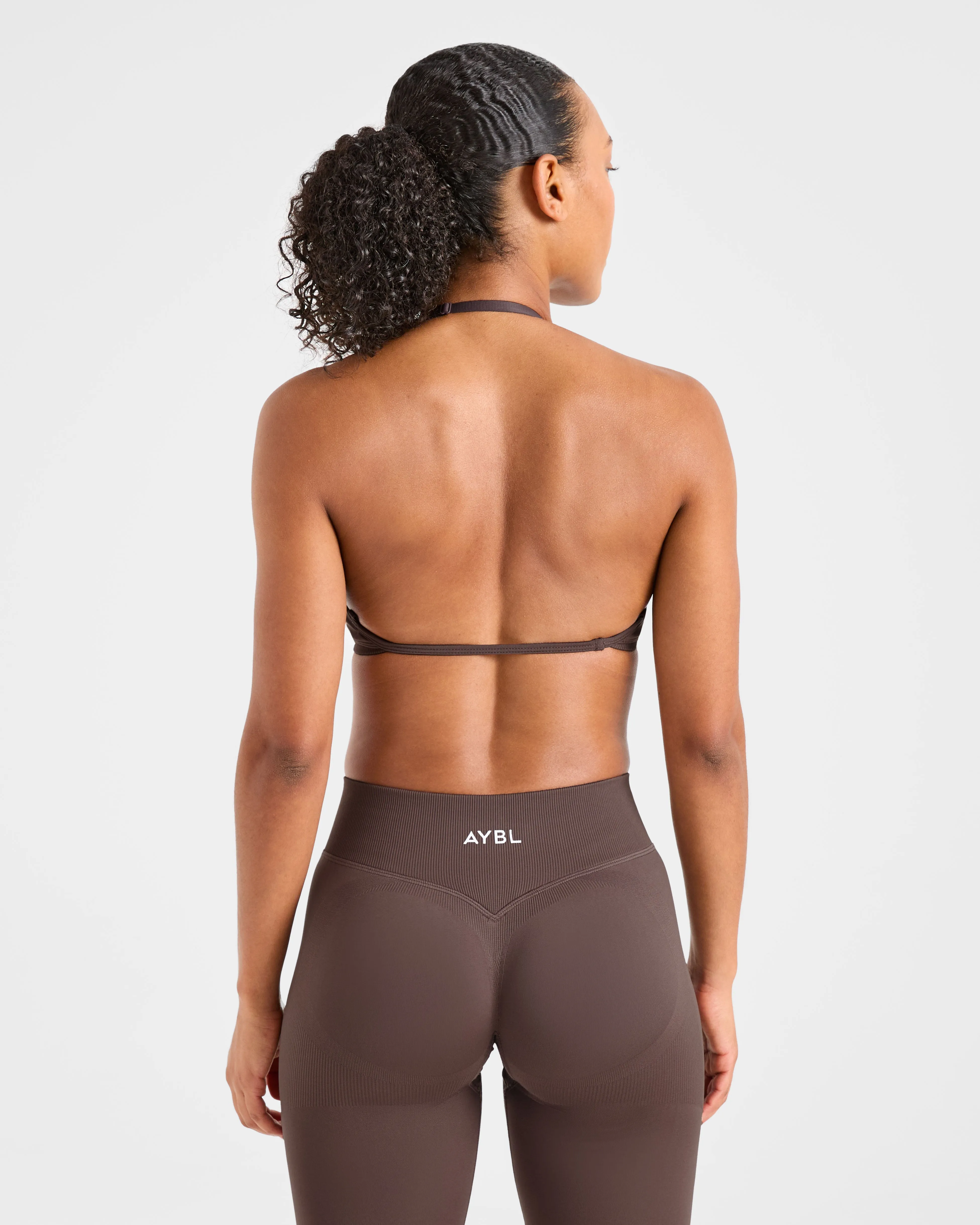 Adapt Seamless Strappy Sports Bra - Brown sold by AYBL product image thumbnail 2