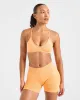 Adapt Seamless Strappy Sports Bra - Bright Orange sold by AYBL