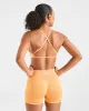 Adapt Seamless Strappy Sports Bra - Bright Orange sold by AYBL