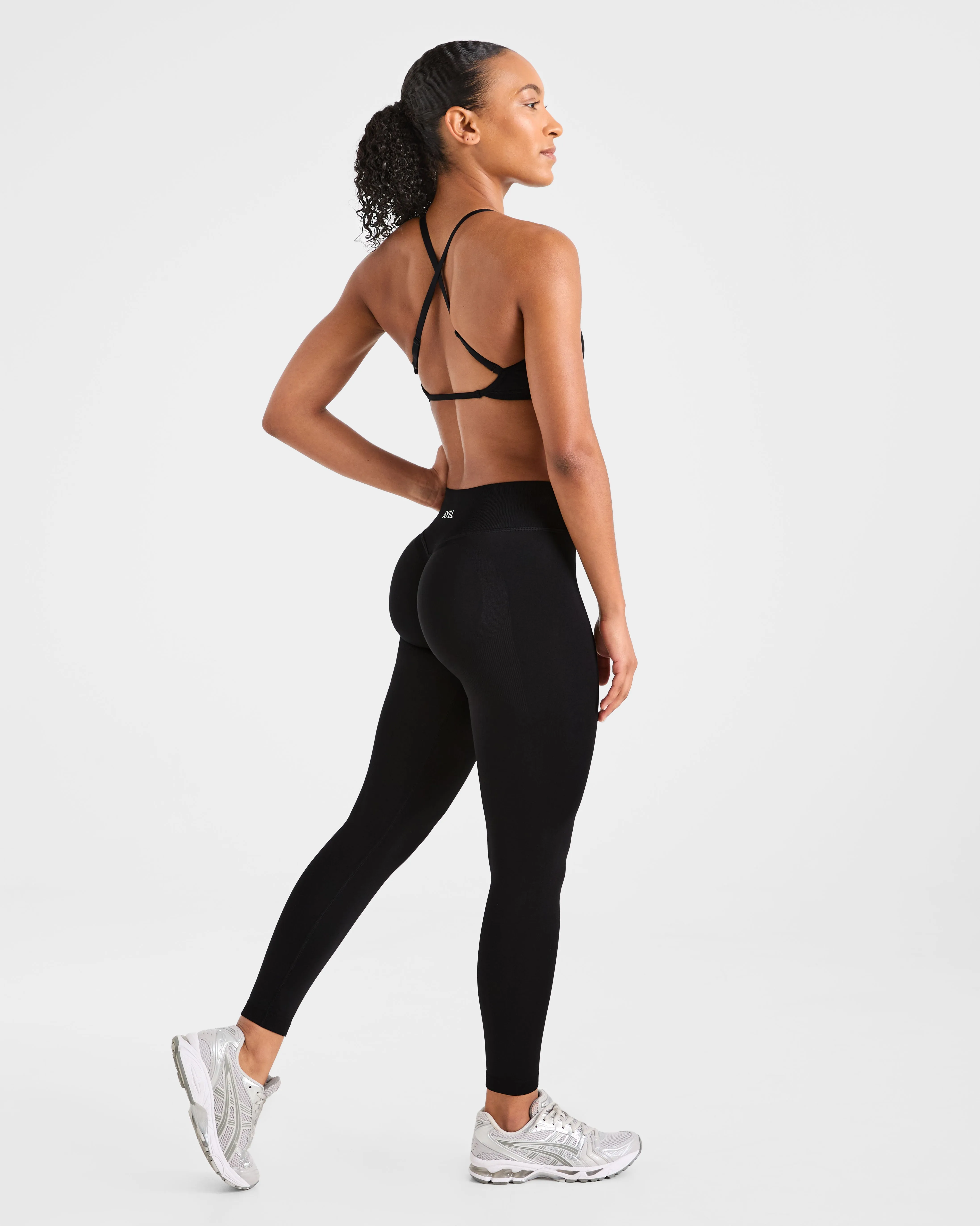 Adapt Seamless Strappy Sports Bra - Black sold by AYBL product image thumbnail 4