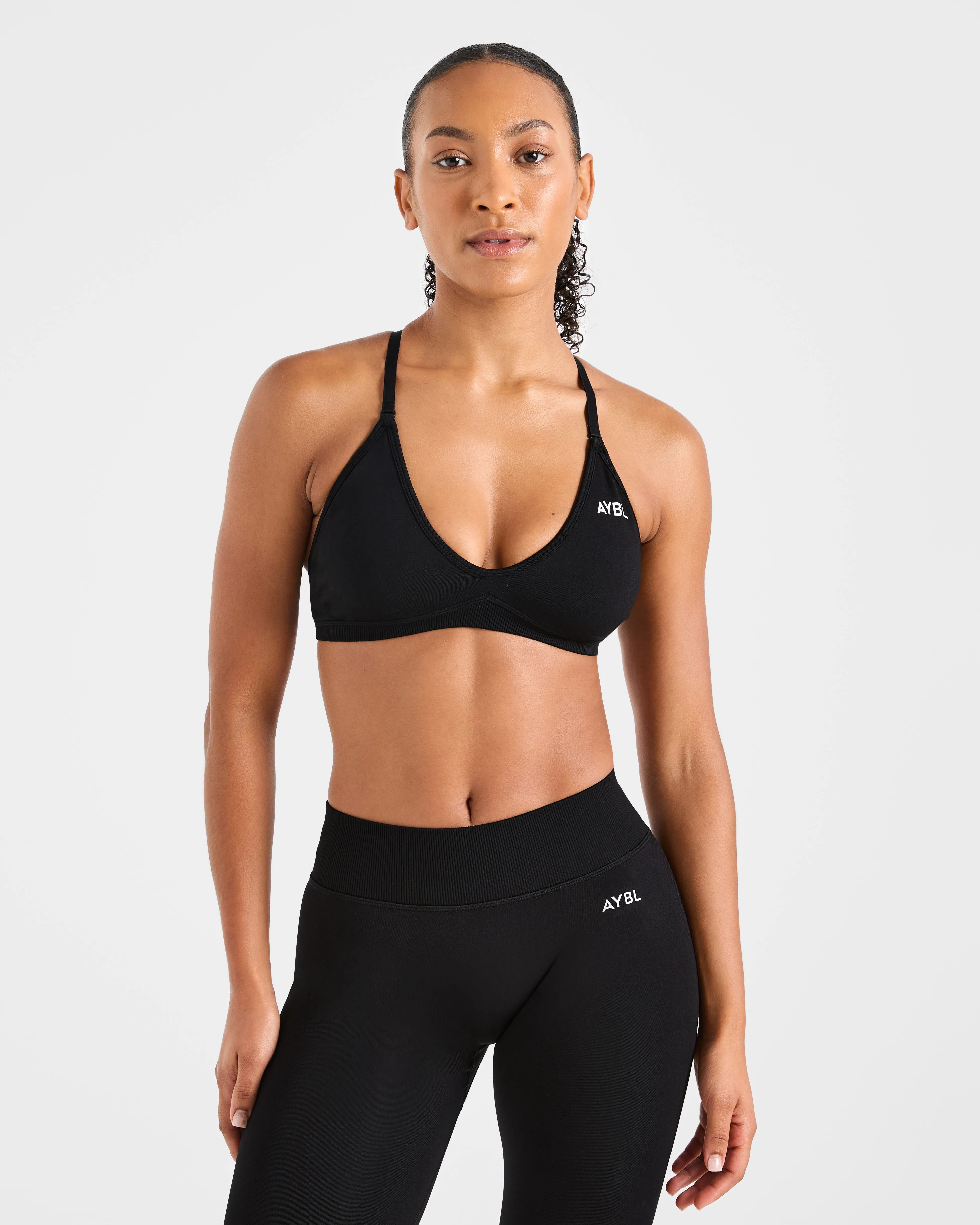 Adapt Seamless Strappy Sports Bra - Black sold by AYBL