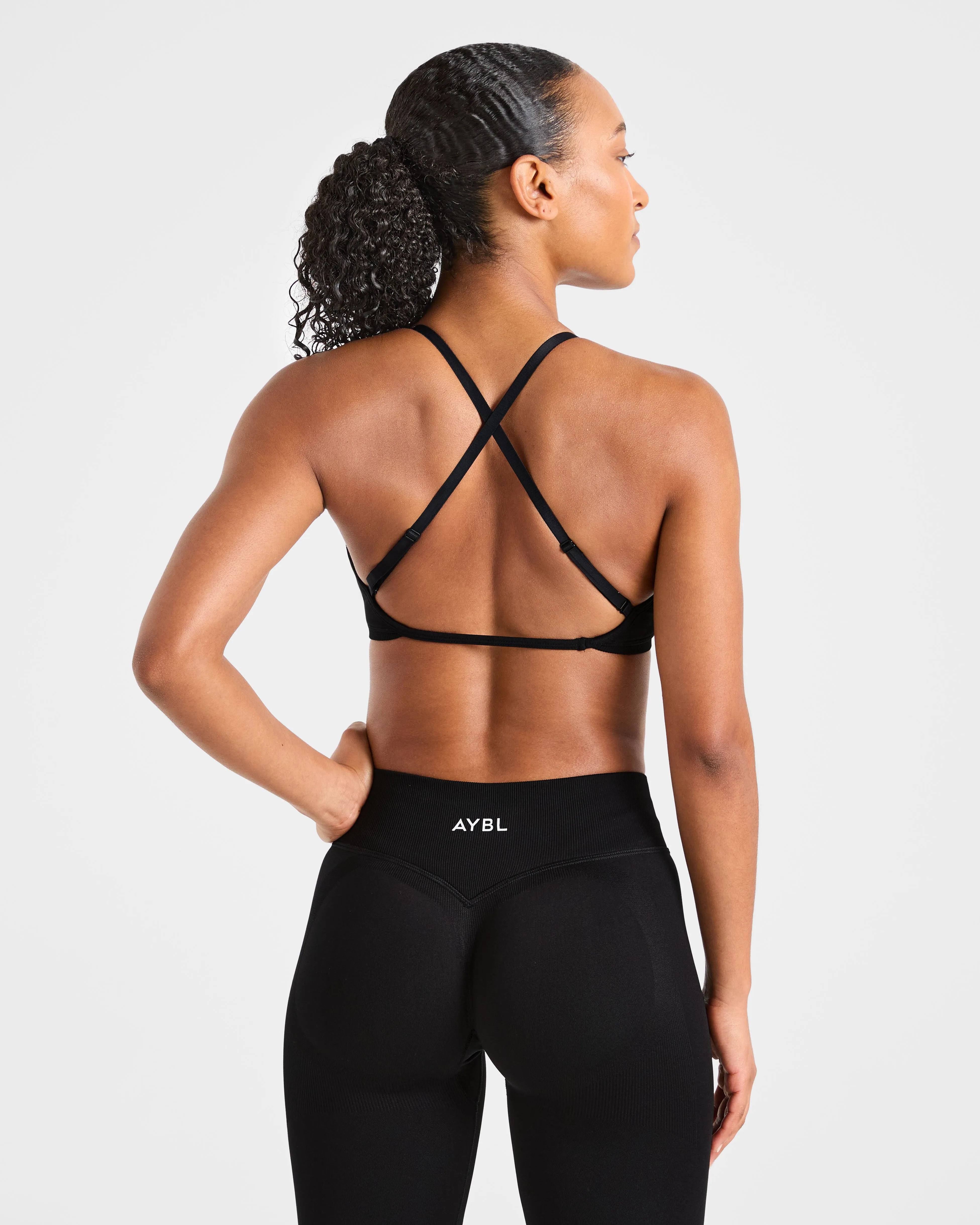 Adapt Seamless Strappy Sports Bra - Black sold by AYBL product image thumbnail 2