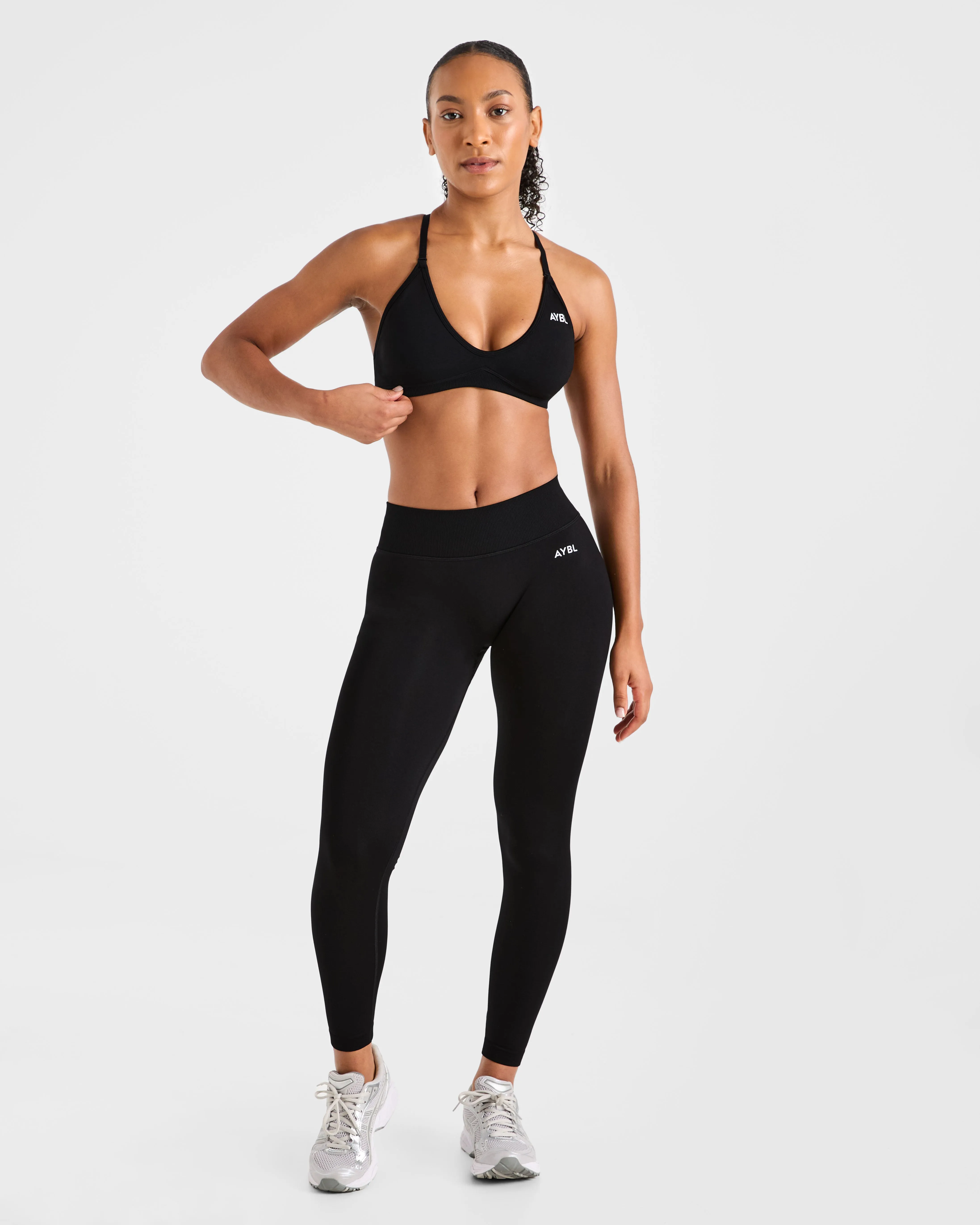 Adapt Seamless Strappy Sports Bra - Black sold by AYBL product image thumbnail 3