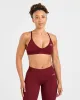 Adapt Seamless Strappy Sports Bra - Autumn Red sold by AYBL