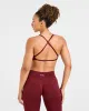 Adapt Seamless Strappy Sports Bra - Autumn Red sold by AYBL