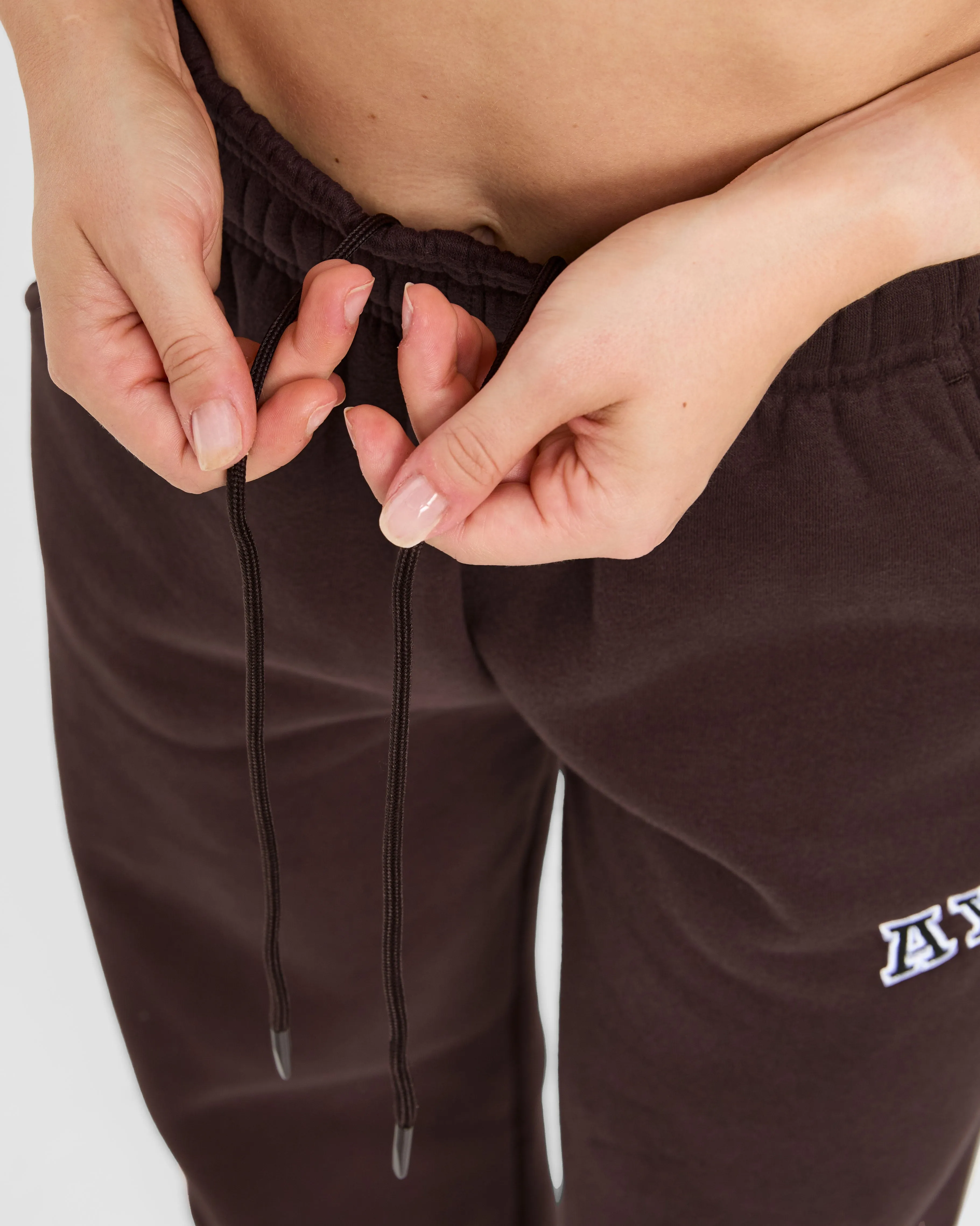 Varsity 2.0 Oversized Straight Leg Joggers - Cocoa Brown sold by AYBL product image thumbnail 5