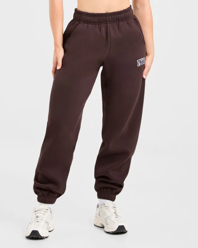 Varsity 2.0 Oversized Joggers - Cocoa Brown sold by AYBL
