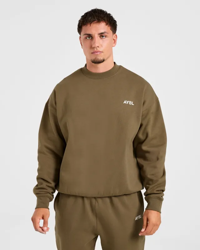 Essential Oversized Sweater - Olive Green sold by AYBL