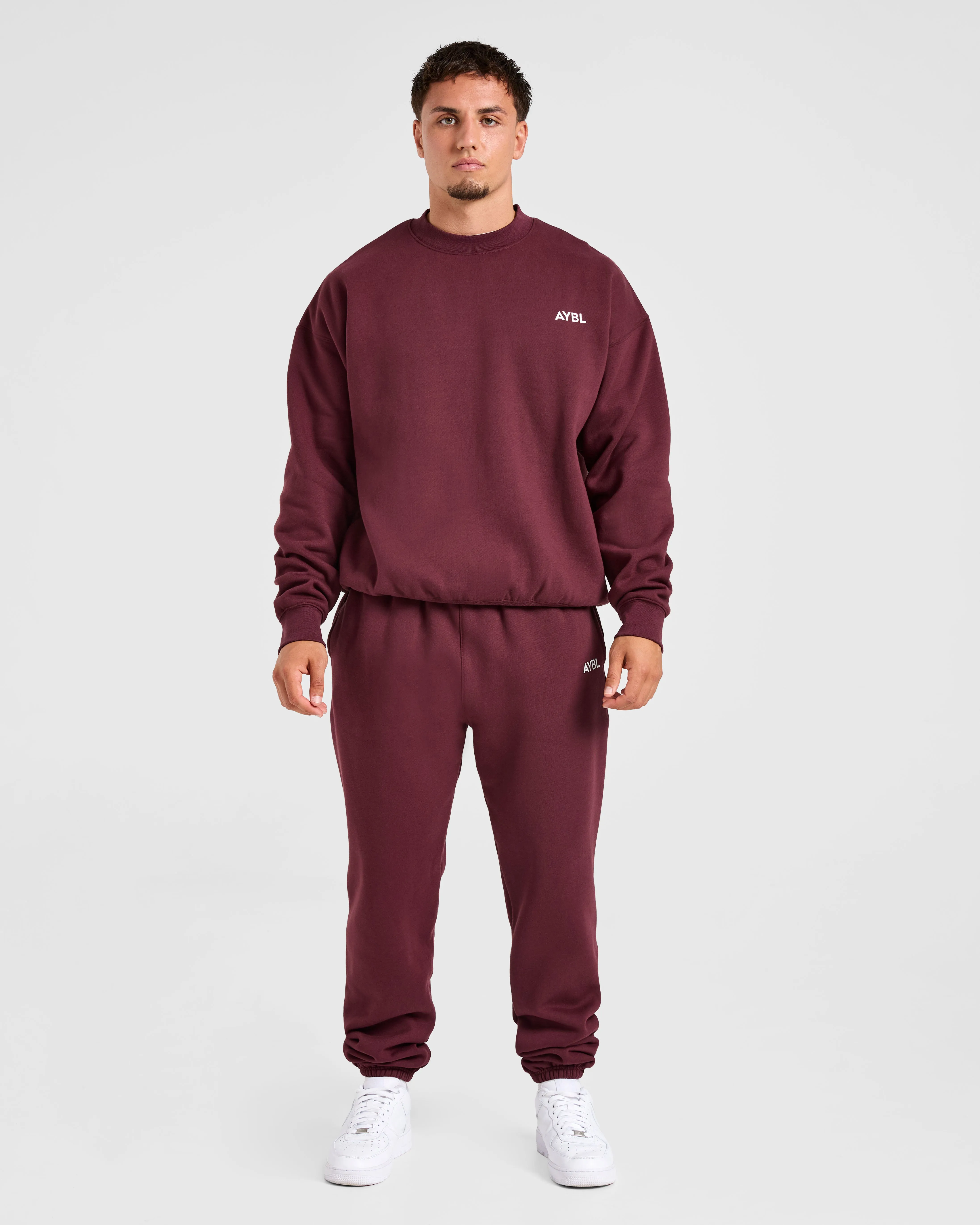 Essential Oversized Joggers- Burgundy Red sold by AYBL product image thumbnail 3