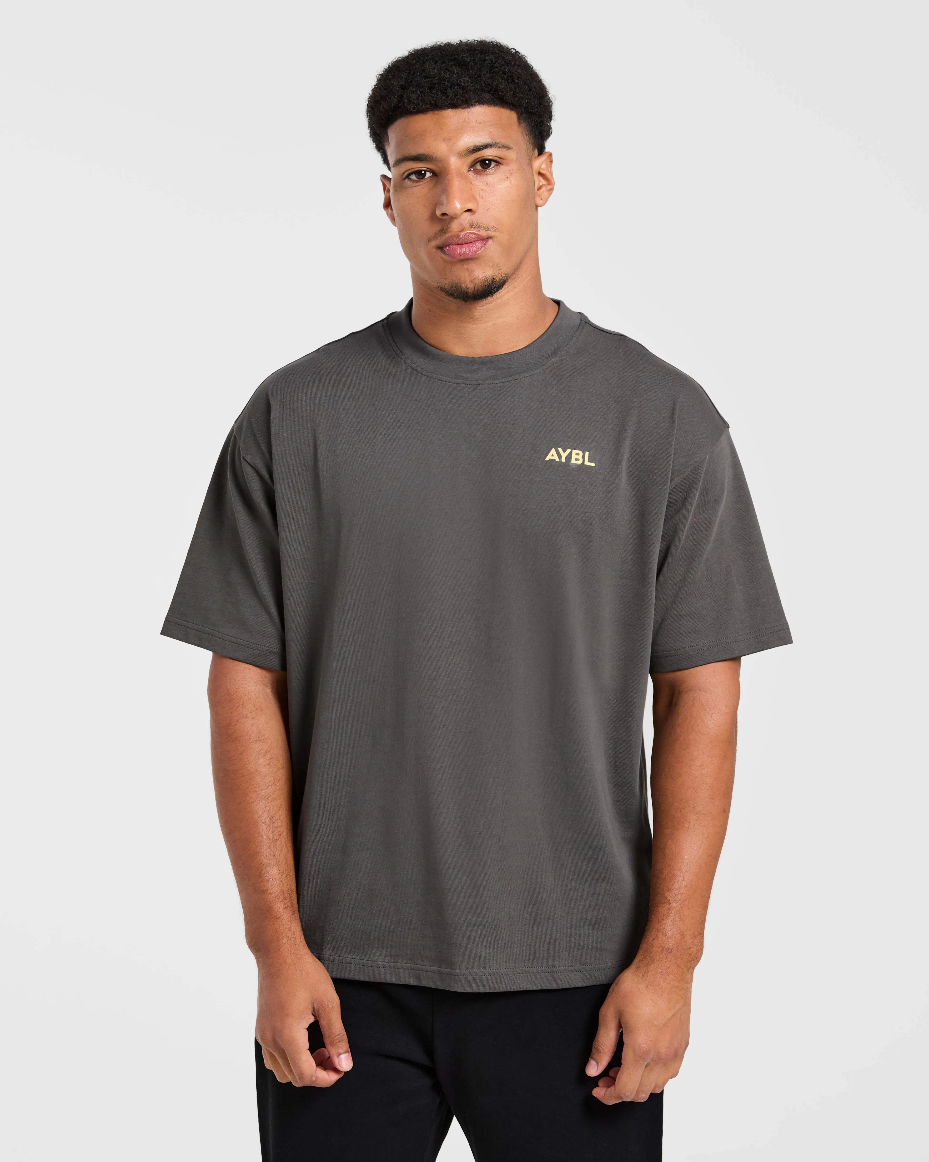 Essential Oversized T Shirt - Charcoal/Butter sold by AYBL product image thumbnail 2