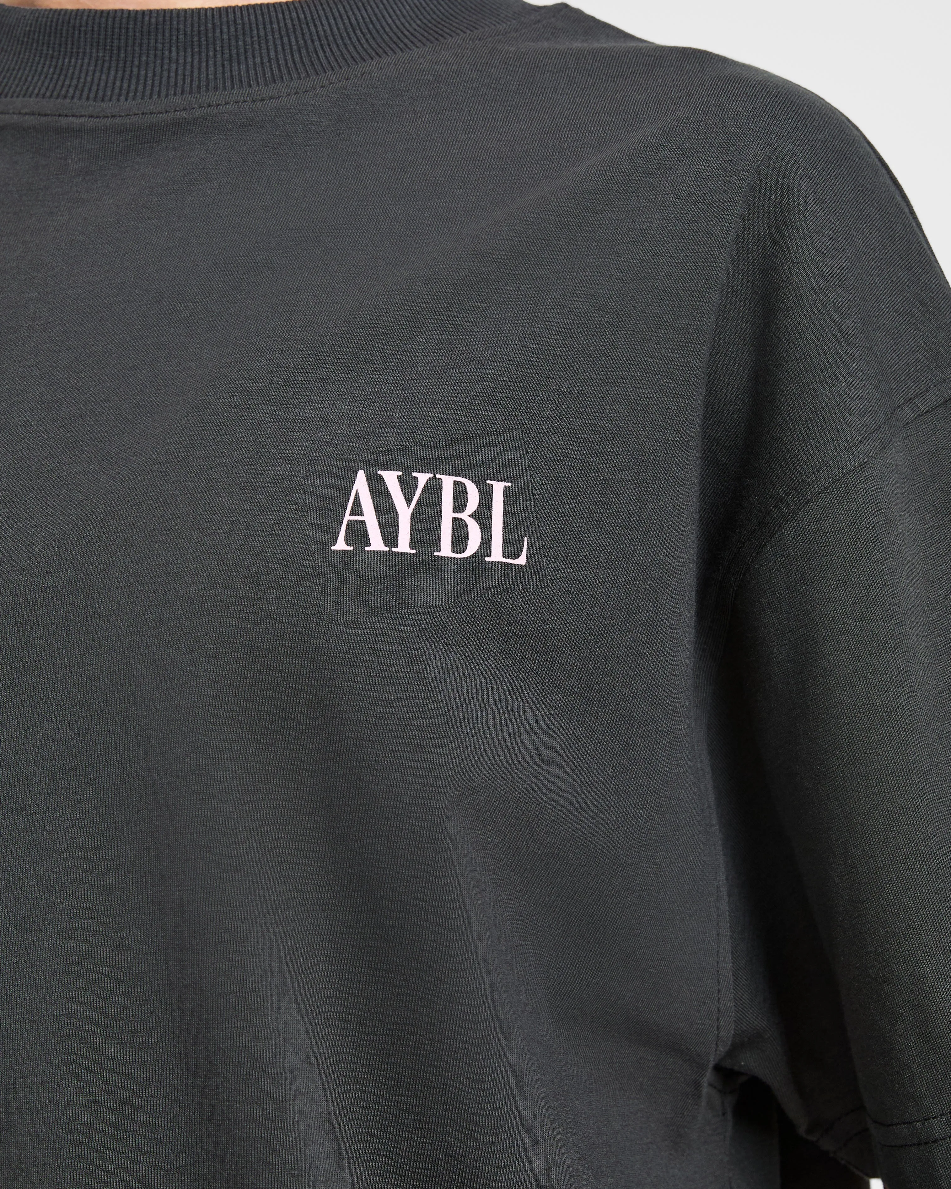 AYBL Strength Studio Oversized T Shirt - Charcoal/Pink sold by AYBL product image thumbnail 5