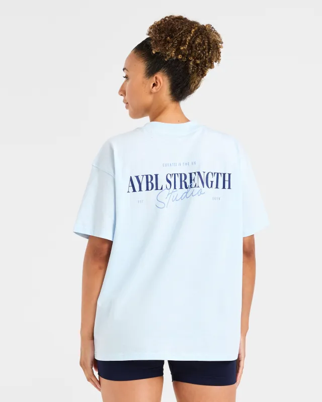 AYBL Strength Studio Oversized T Shirt - Blue sold by AYBL