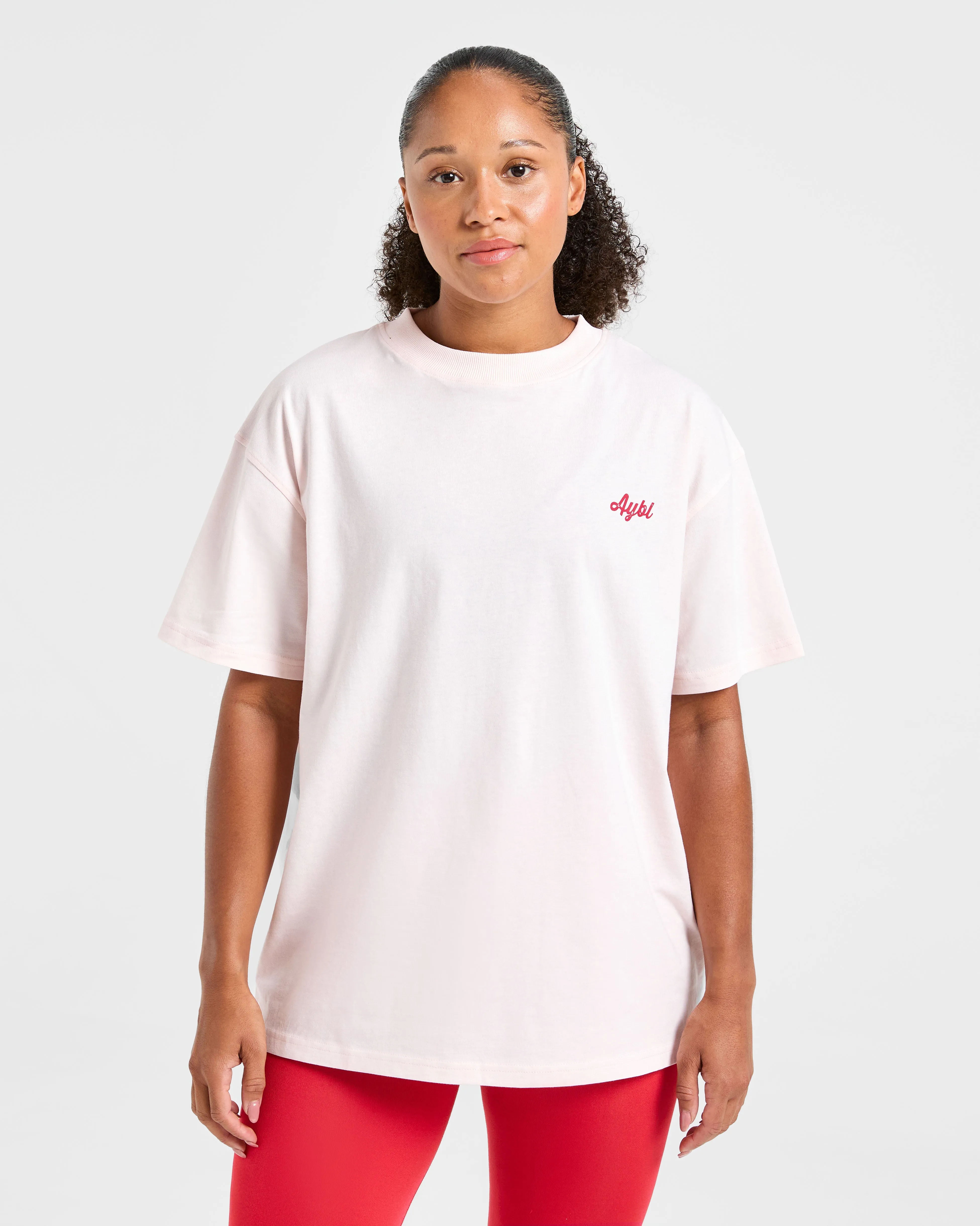 Retro Athletics Club Oversized T Shirt - Pink sold by AYBL product image thumbnail 2