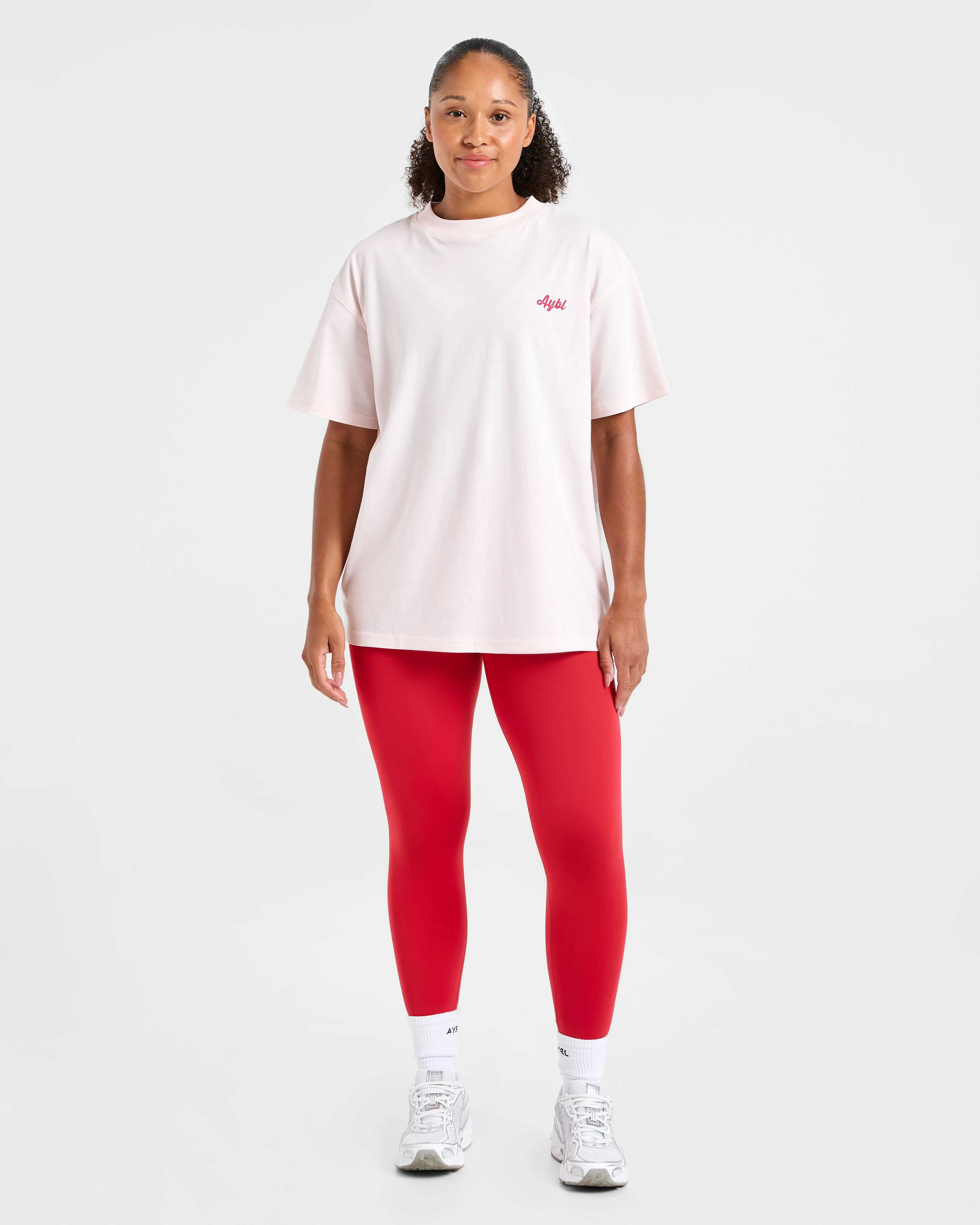 Retro Athletics Club Oversized T Shirt - Pink sold by AYBL product image thumbnail 3
