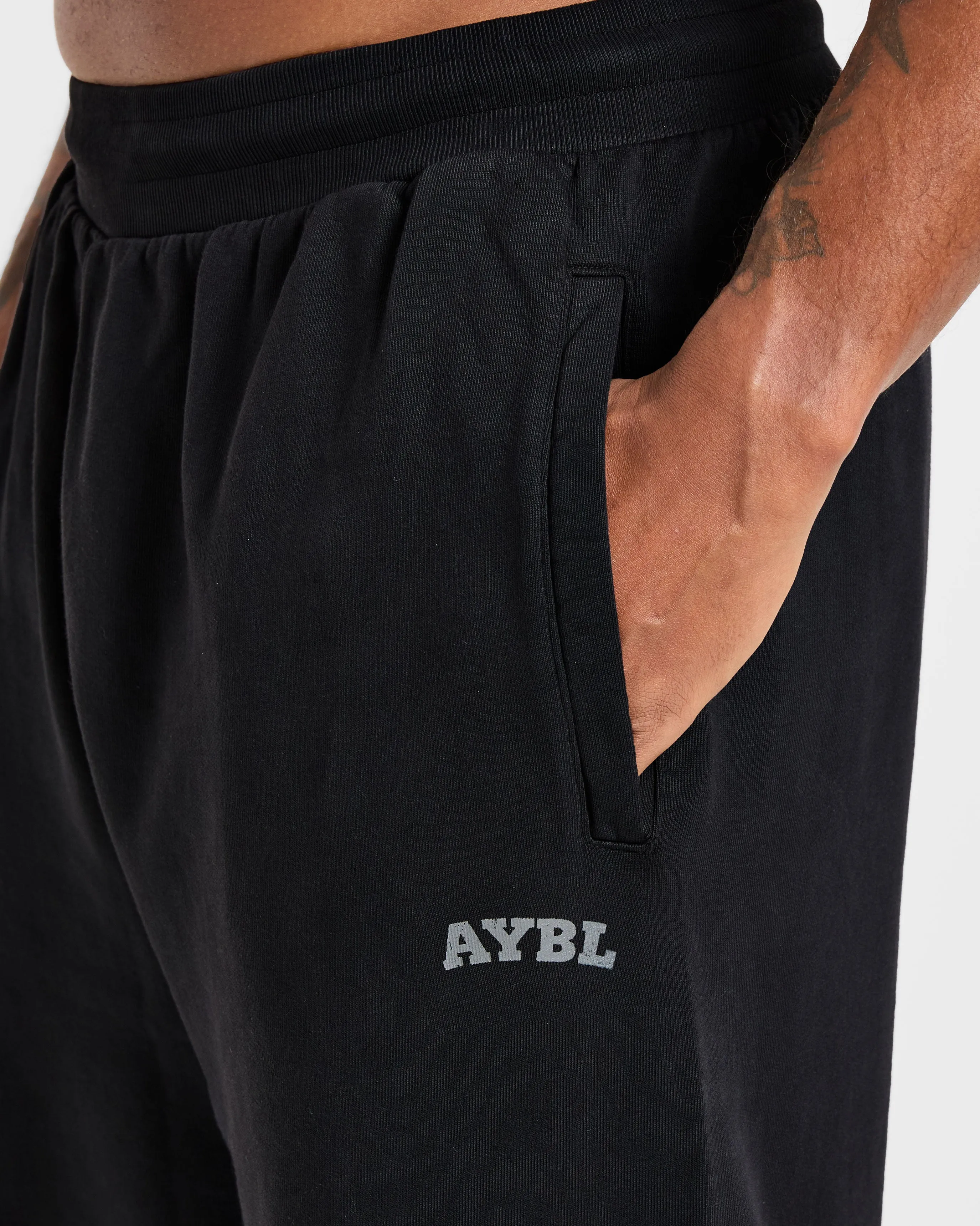 Elite Straight Leg Joggers - Black/Charcoal sold by AYBL product image thumbnail 5
