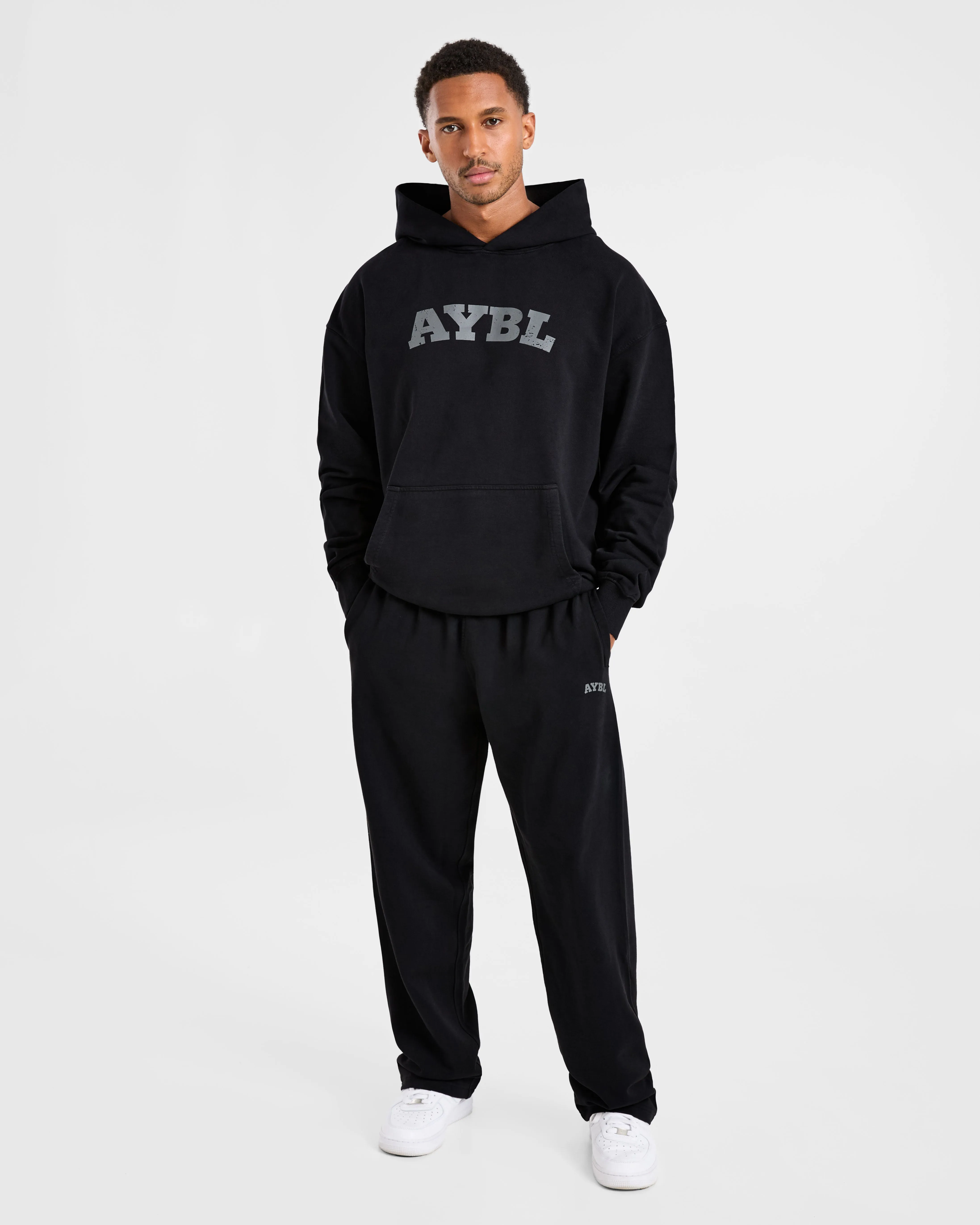 Elite Straight Leg Joggers - Black/Charcoal sold by AYBL product image thumbnail 3