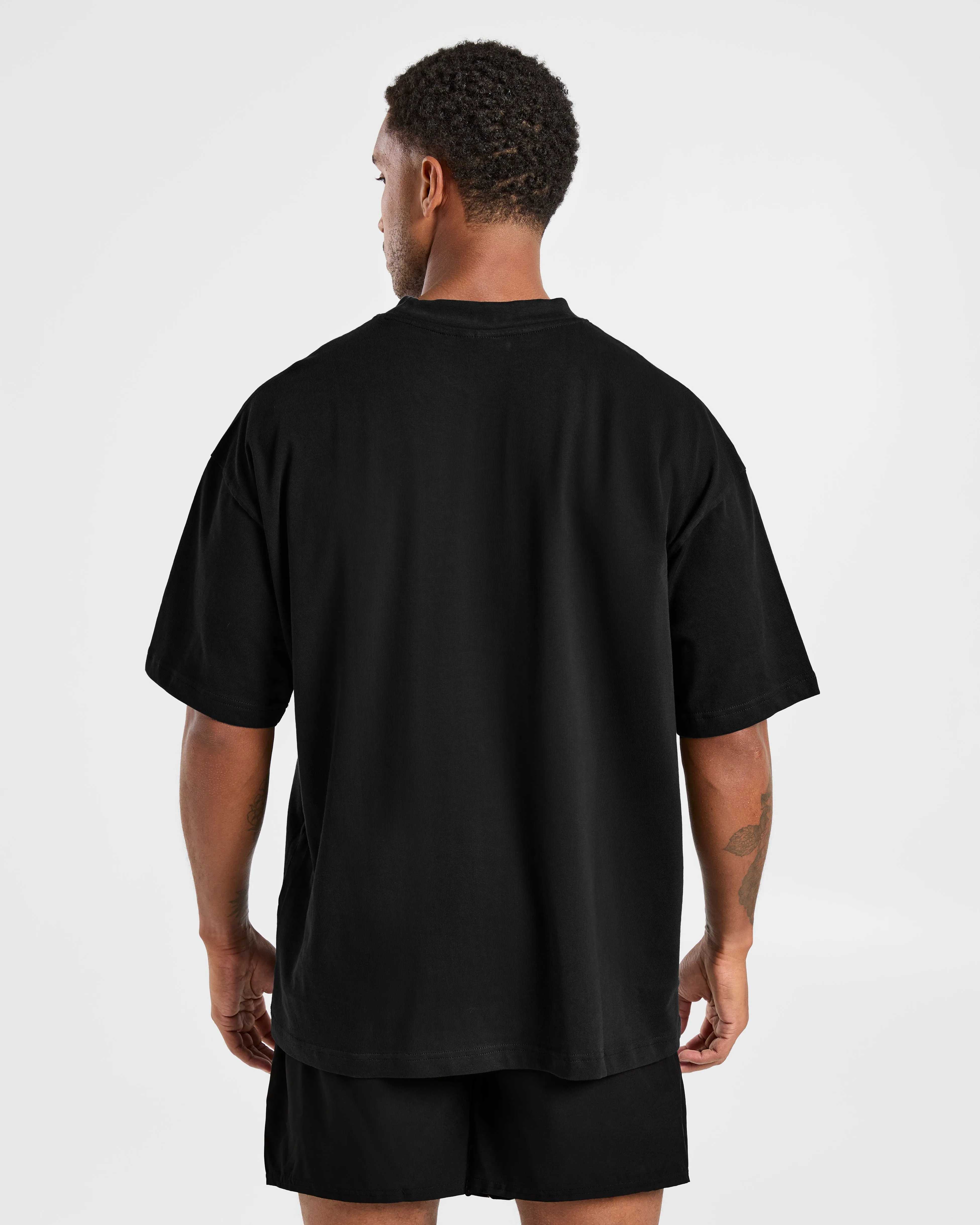 Elite Oversized T Shirt- Black/Charcoal sold by AYBL product image thumbnail 2