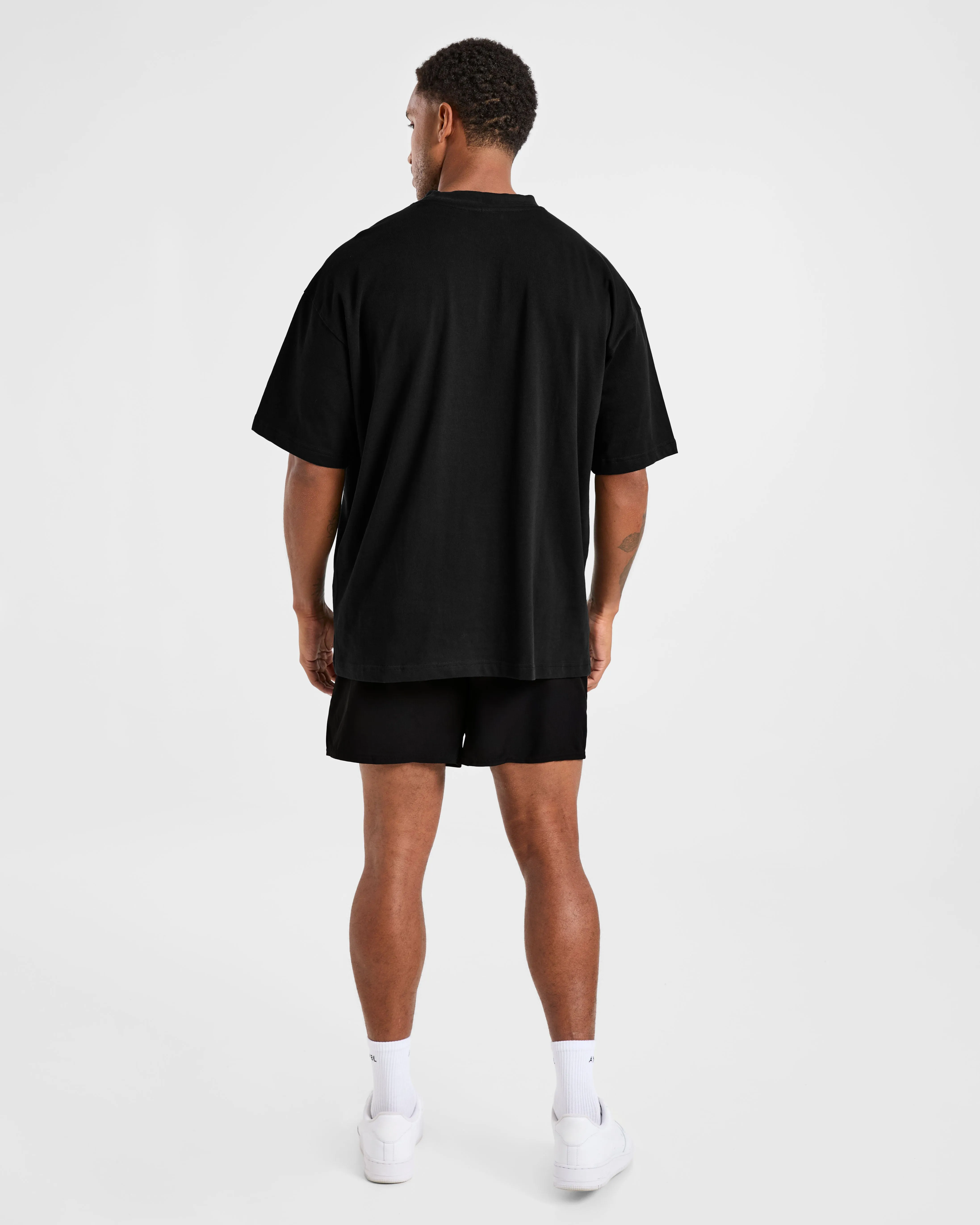 Elite Oversized T Shirt- Black/Charcoal sold by AYBL product image thumbnail 4