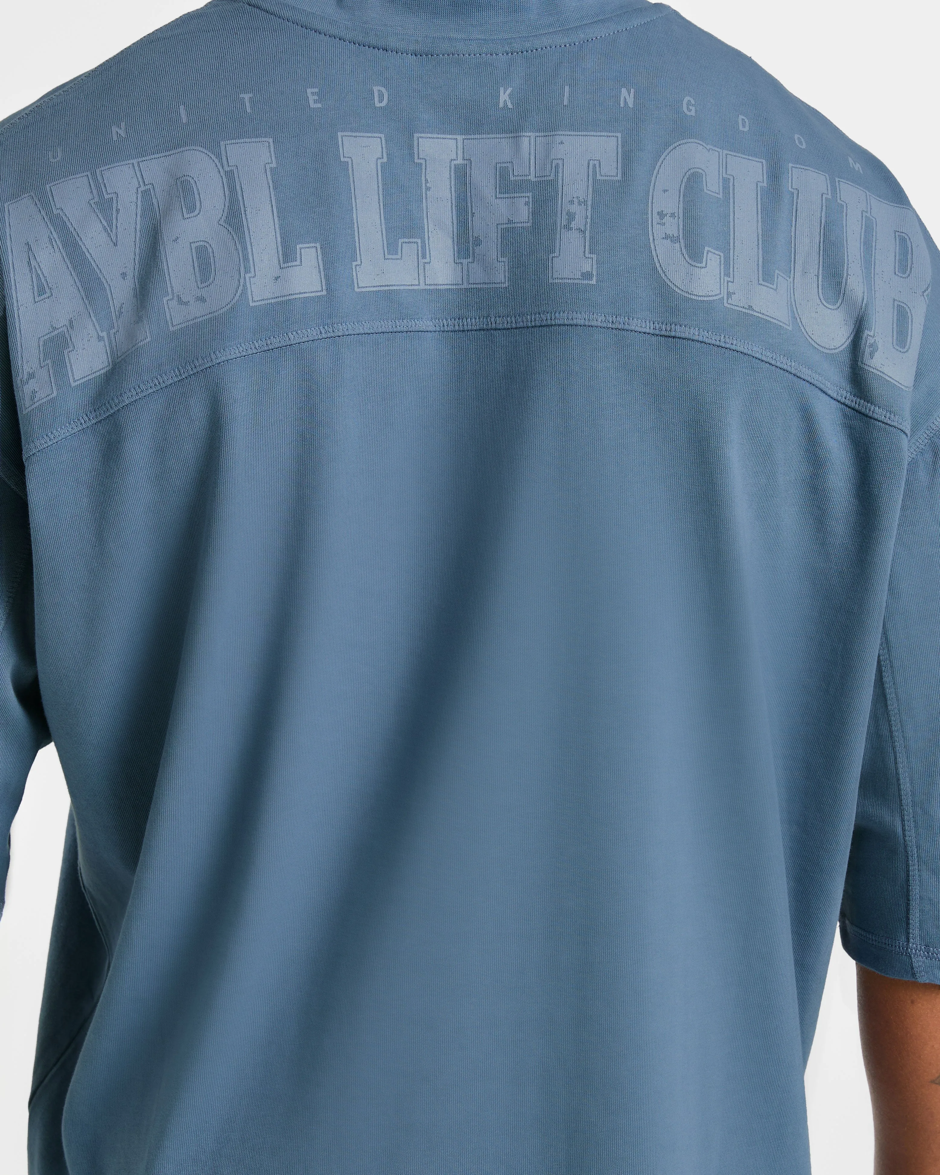 Lift Club Distressed Oversized T Shirt - Washed Indigo sold by AYBL product image thumbnail 5