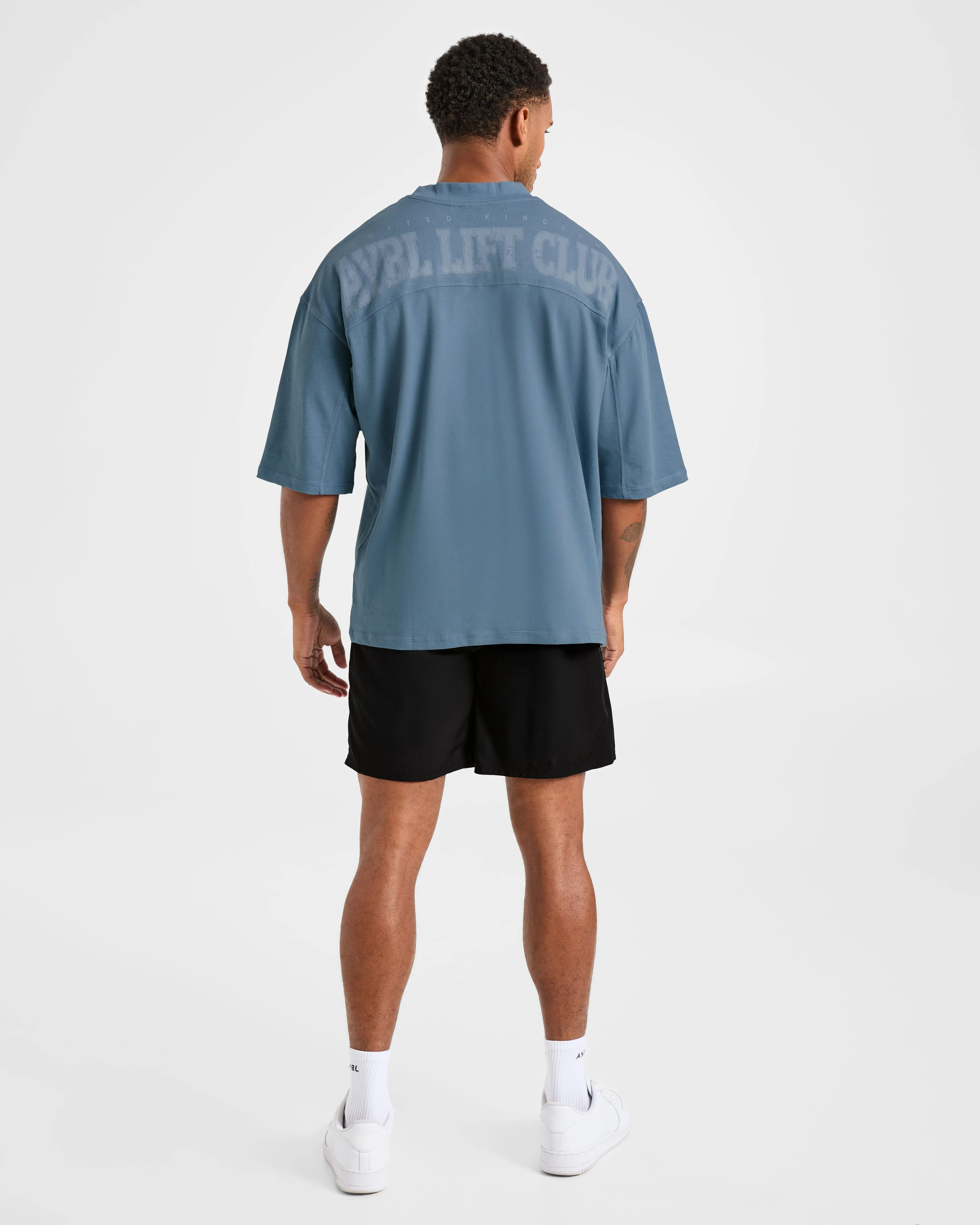 Lift Club Distressed Oversized T Shirt - Washed Indigo sold by AYBL product image thumbnail 4