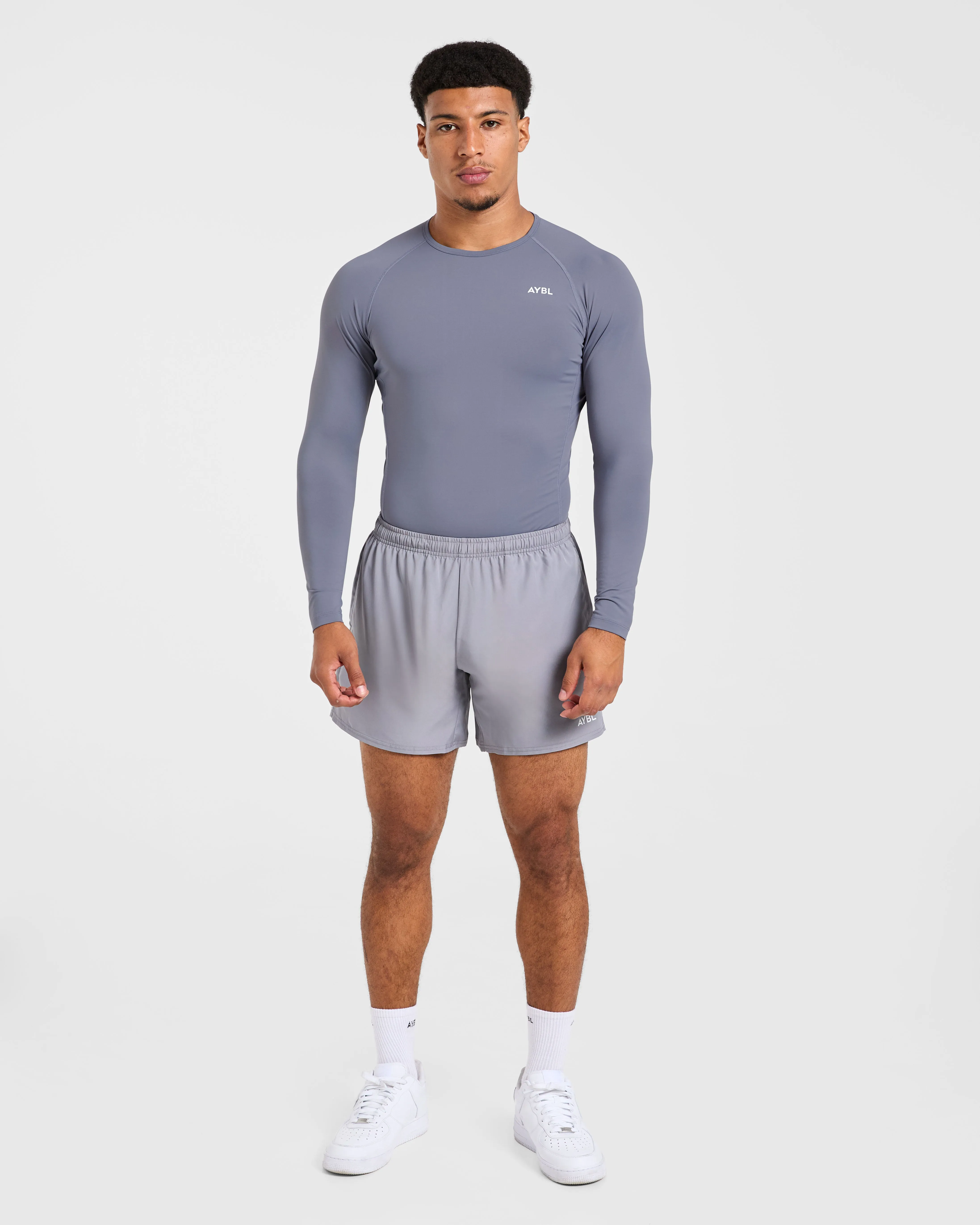 Compression Long Sleeve T Shirt- Slate Grey sold by AYBL product image thumbnail 3