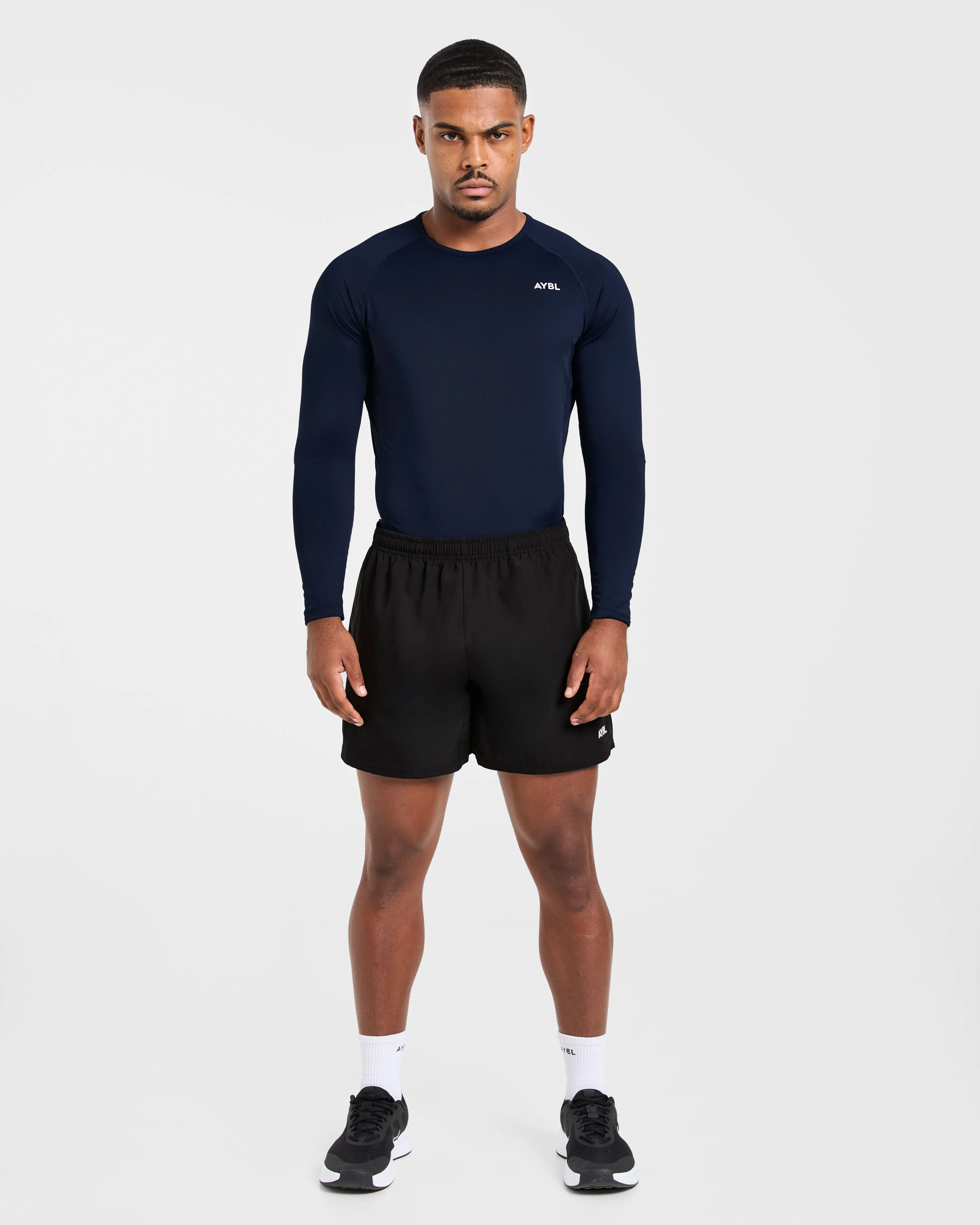 Compression Long Sleeve T Shirt - Navy sold by AYBL product image thumbnail 3