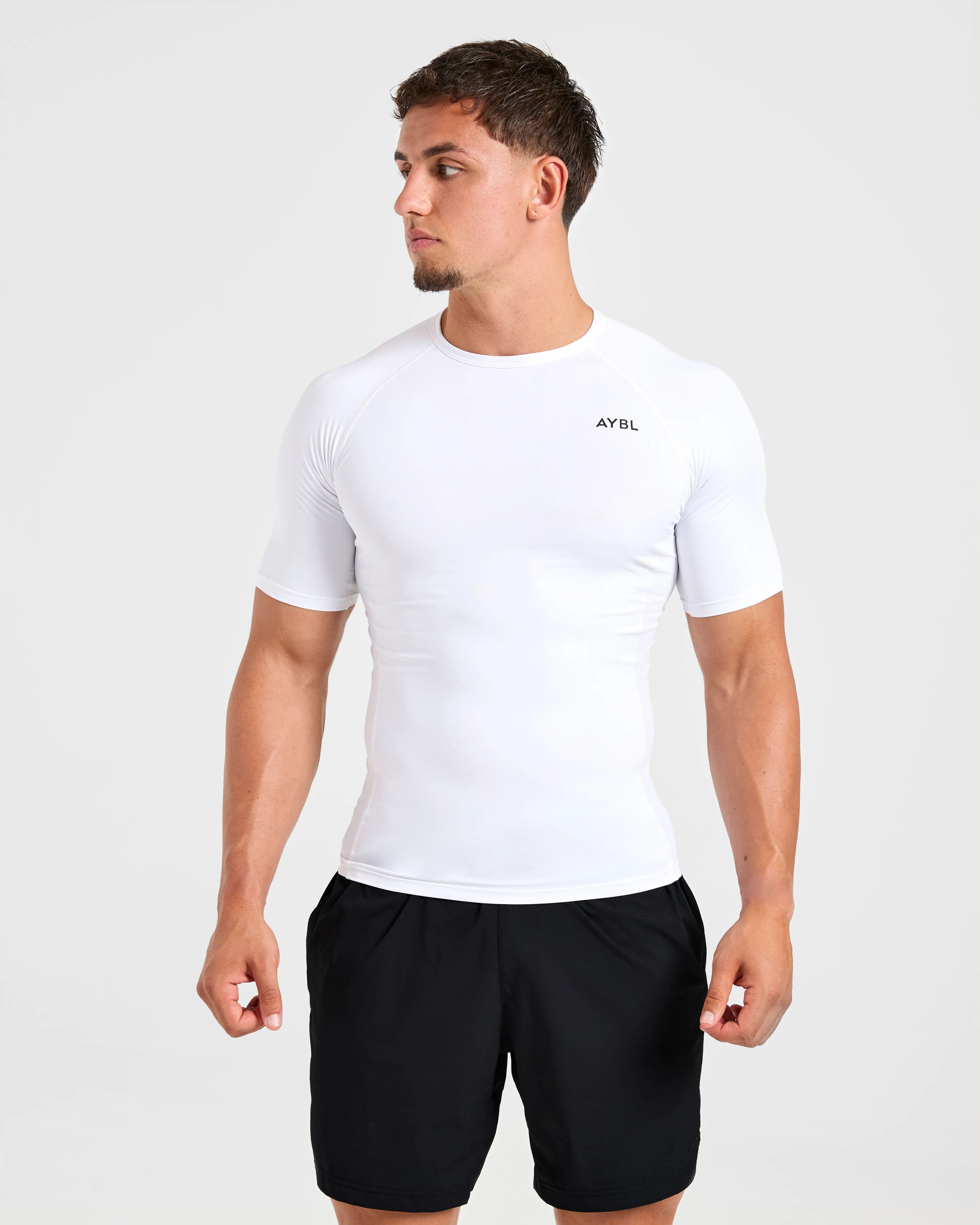 Compression T Shirt - White sold by AYBL