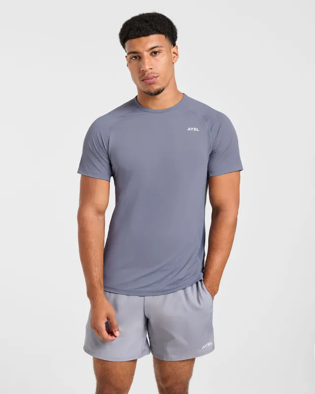 Compression Relaxed T Shirt - Slate Grey sold by AYBL