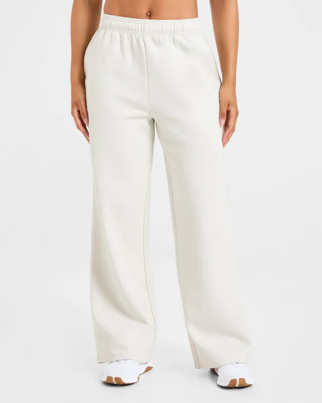 Lifestyle Oversized Straight Leg Joggers - Off White sold by AYBL