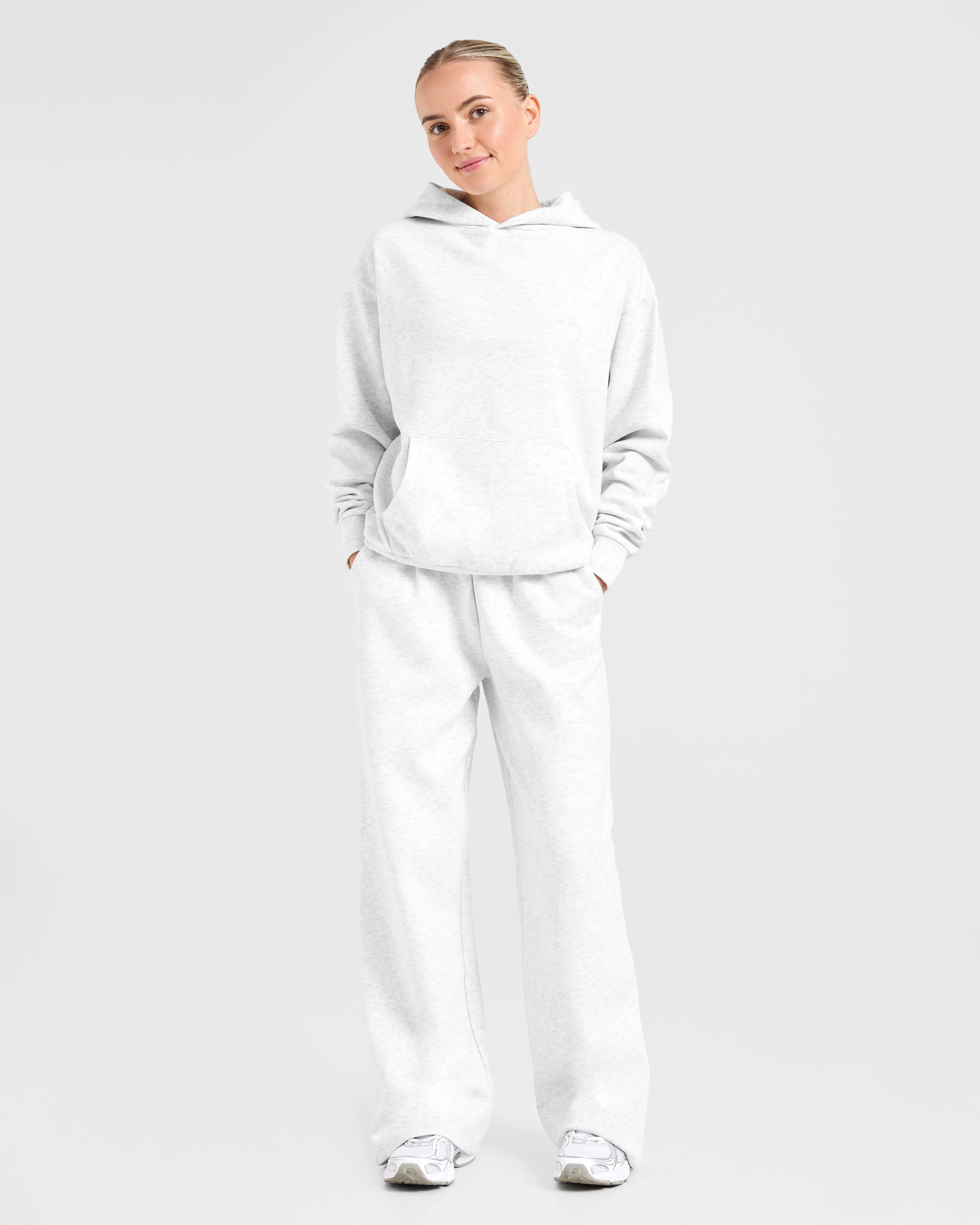 Lifestyle Oversized Straight Leg Joggers - Heather Grey sold by AYBL product image thumbnail 3