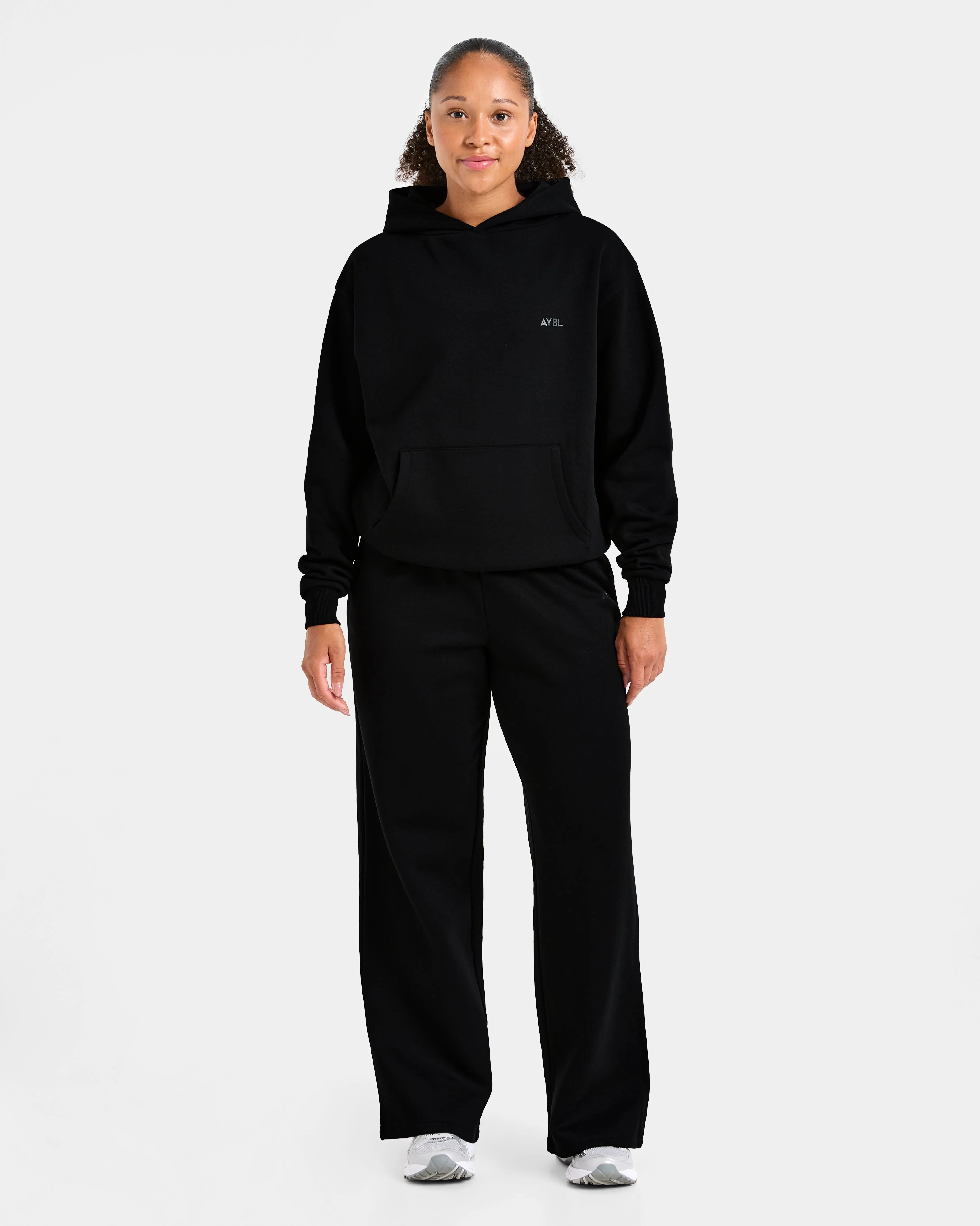 Lifestyle Oversized Straight Leg Joggers - Black sold by AYBL product image thumbnail 3