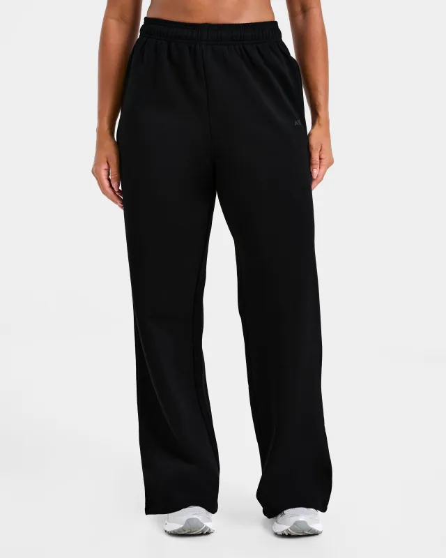 Lifestyle Oversized Straight Leg Joggers - Black sold by AYBL