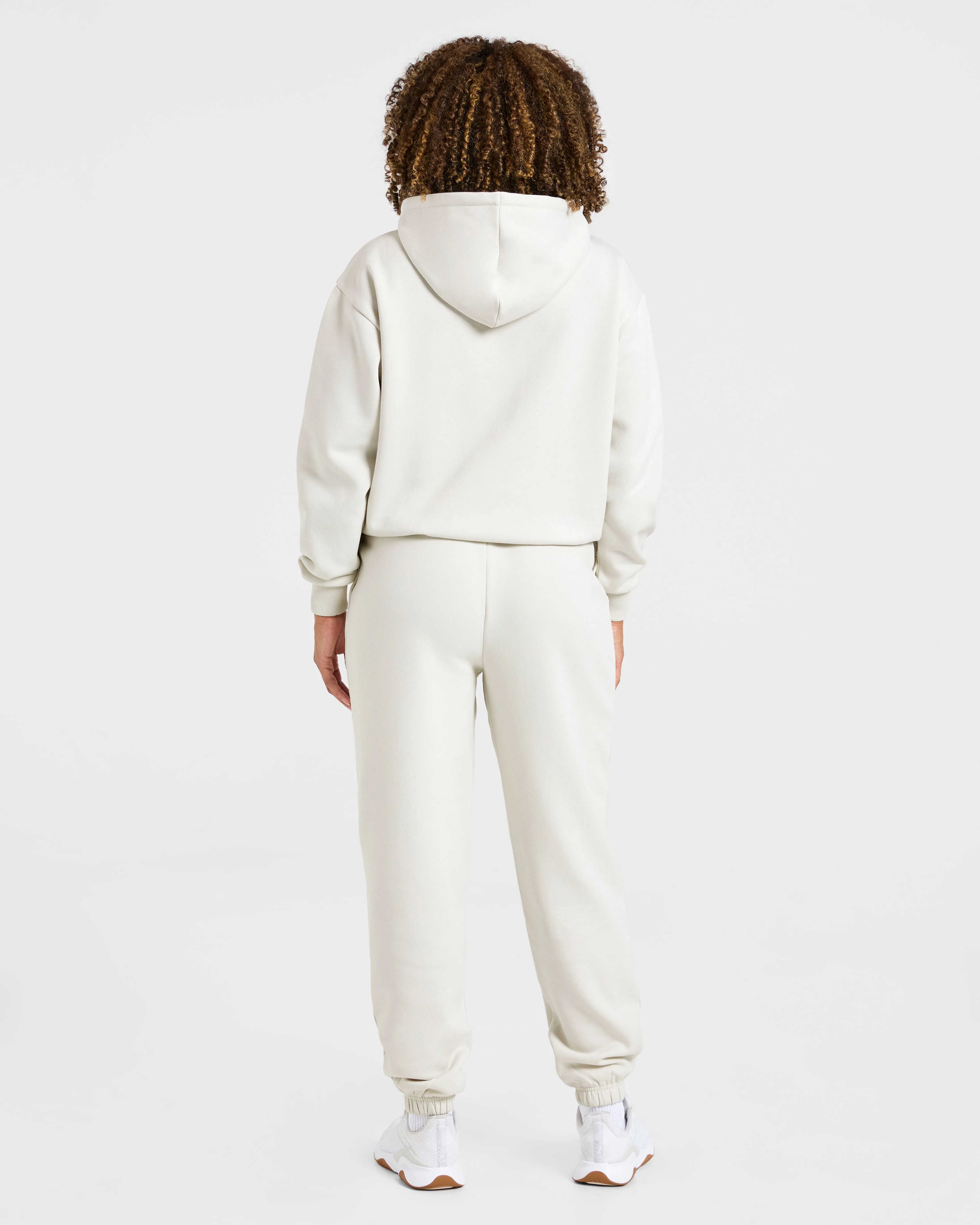 Lifestyle Oversized Zip Up Hoodie - Off White sold by AYBL product image thumbnail 4