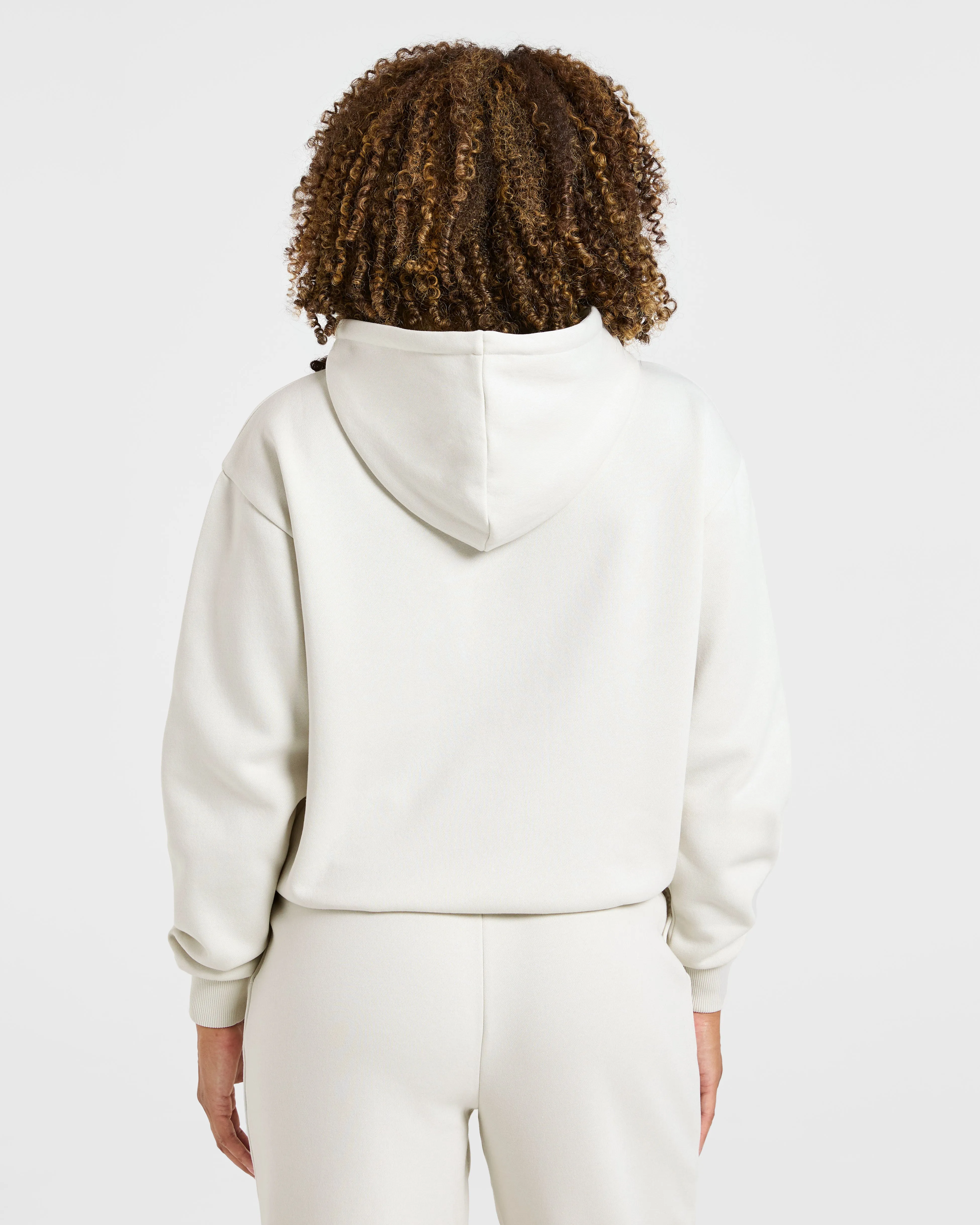 Lifestyle Oversized Zip Up Hoodie - Off White sold by AYBL product image thumbnail 2