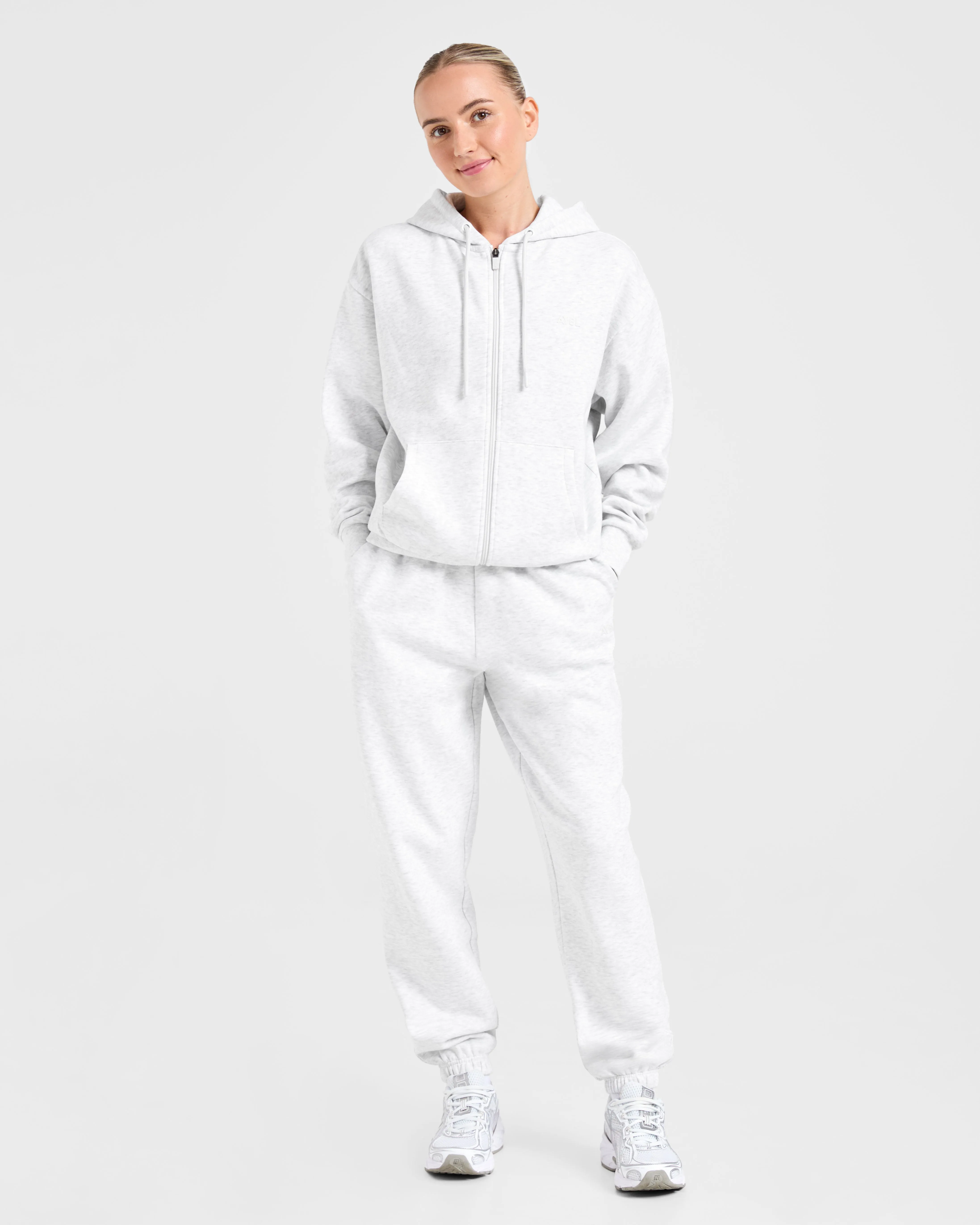 Lifestyle Oversized Zip Up Hoodie - Heather Grey sold by AYBL product image thumbnail 3