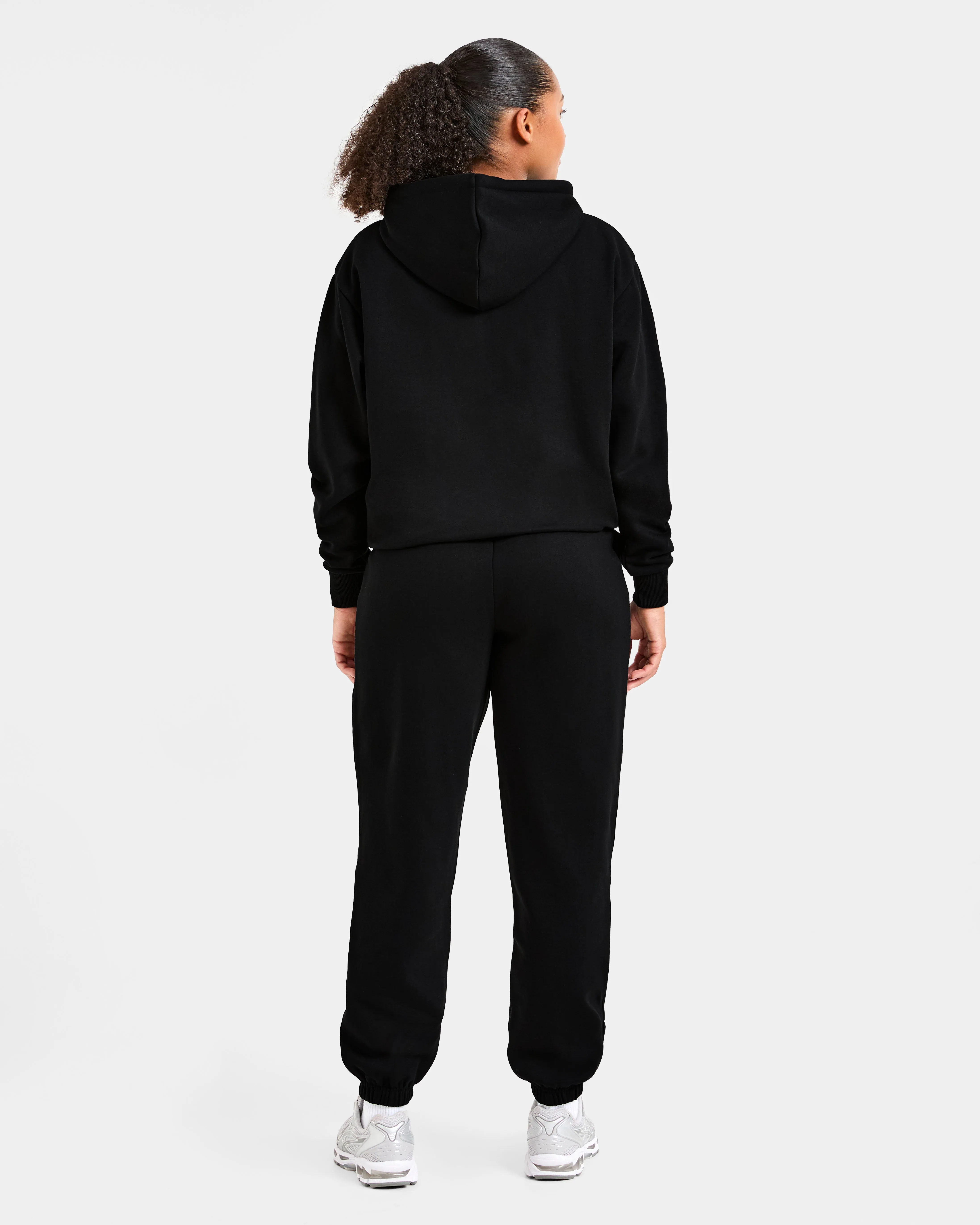 Lifestyle Oversized Zip Up Hoodie - Black sold by AYBL product image thumbnail 4