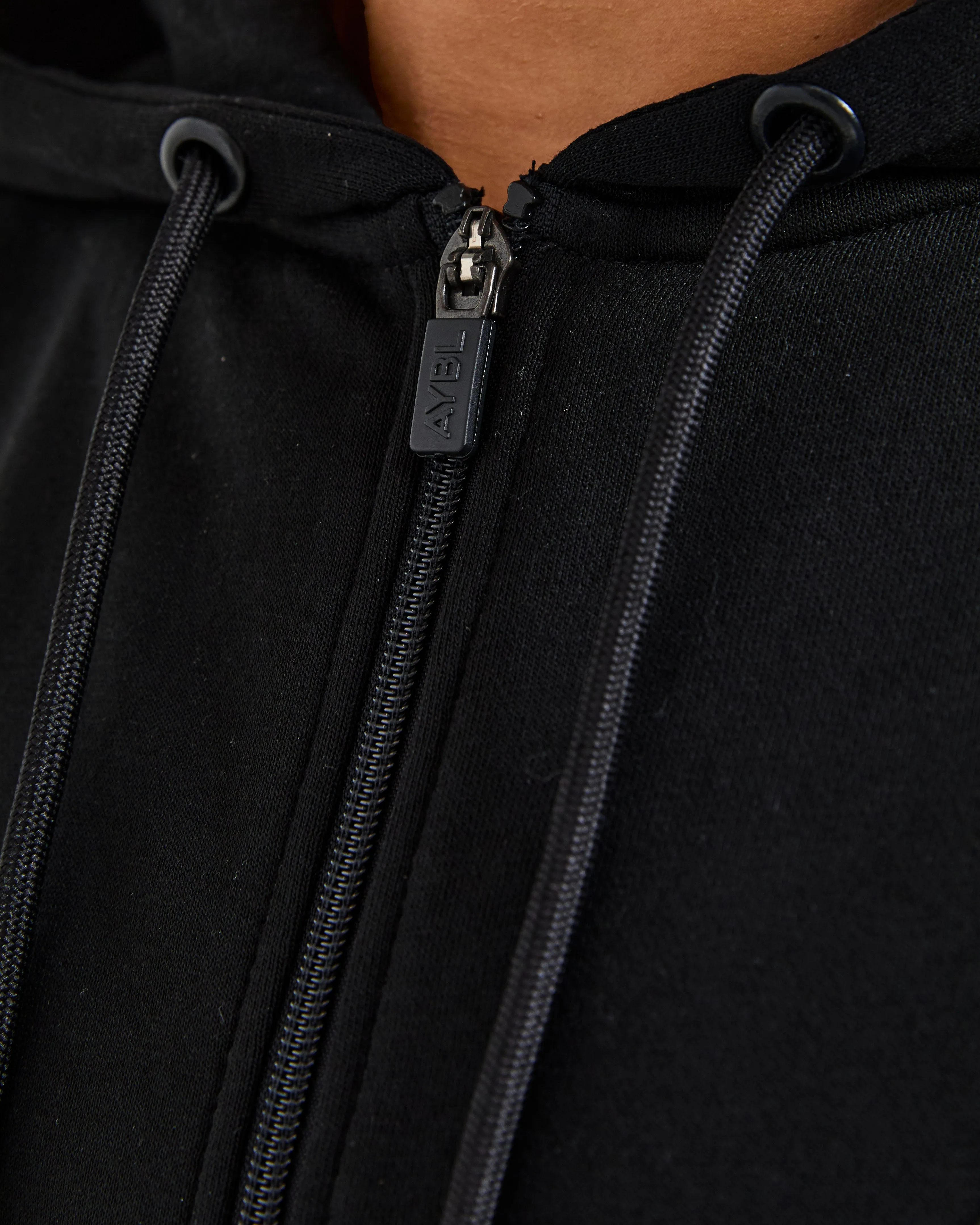 Lifestyle Oversized Zip Up Hoodie - Black sold by AYBL product image thumbnail 5