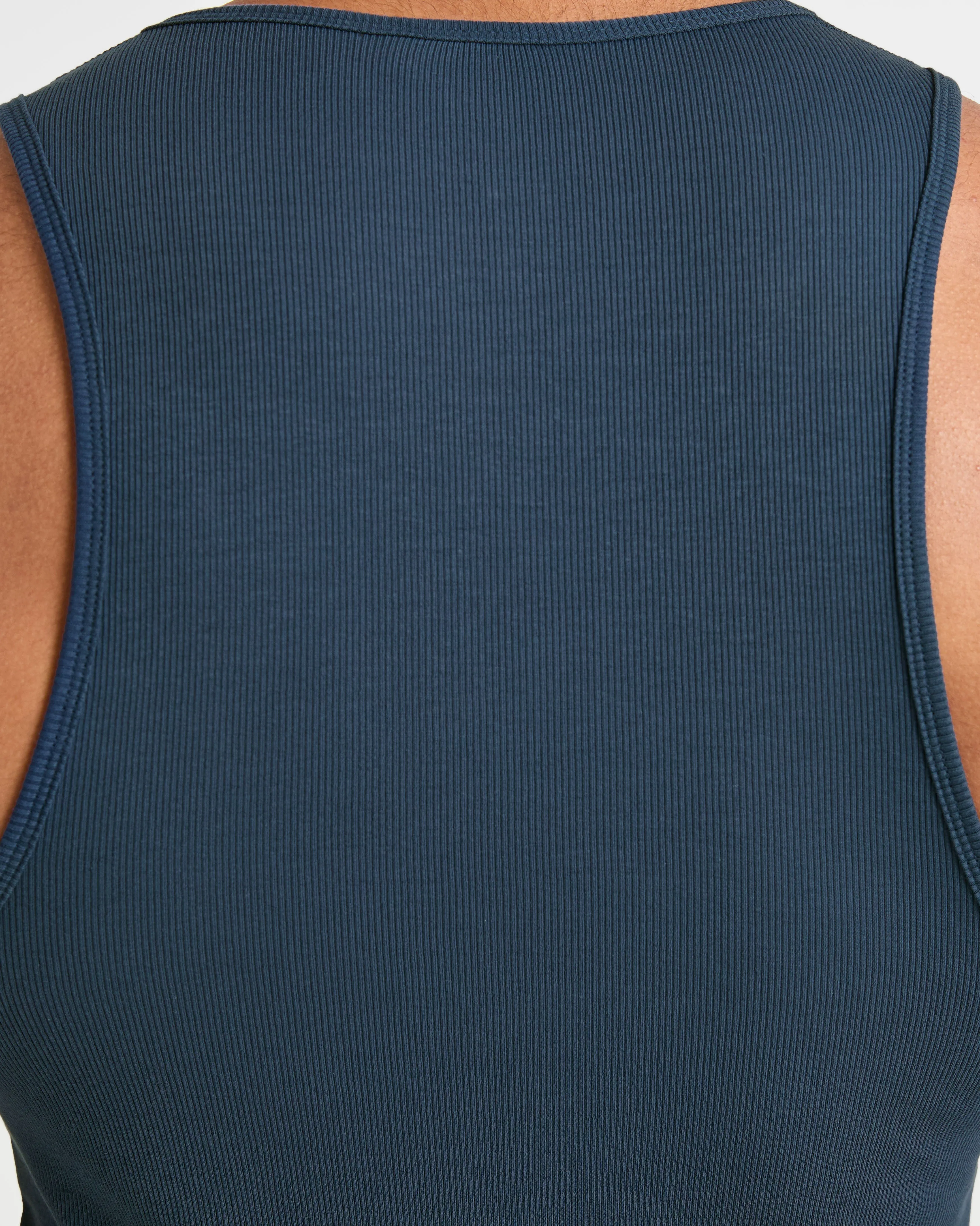 Muscle Ribbed Tank - Washed Navy sold by AYBL product image thumbnail 5